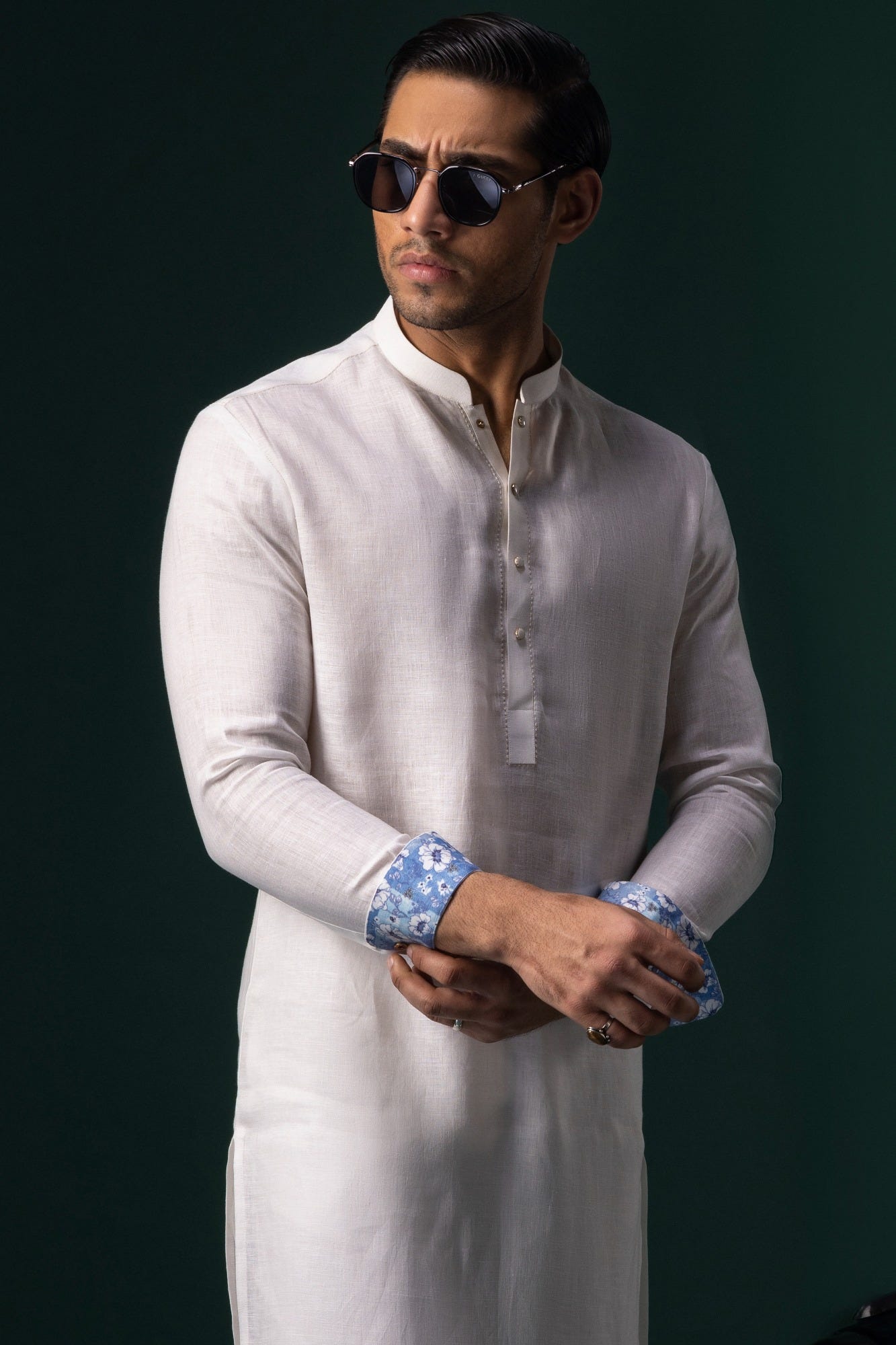 Belfort - Milky White Linen Kurta Trouser