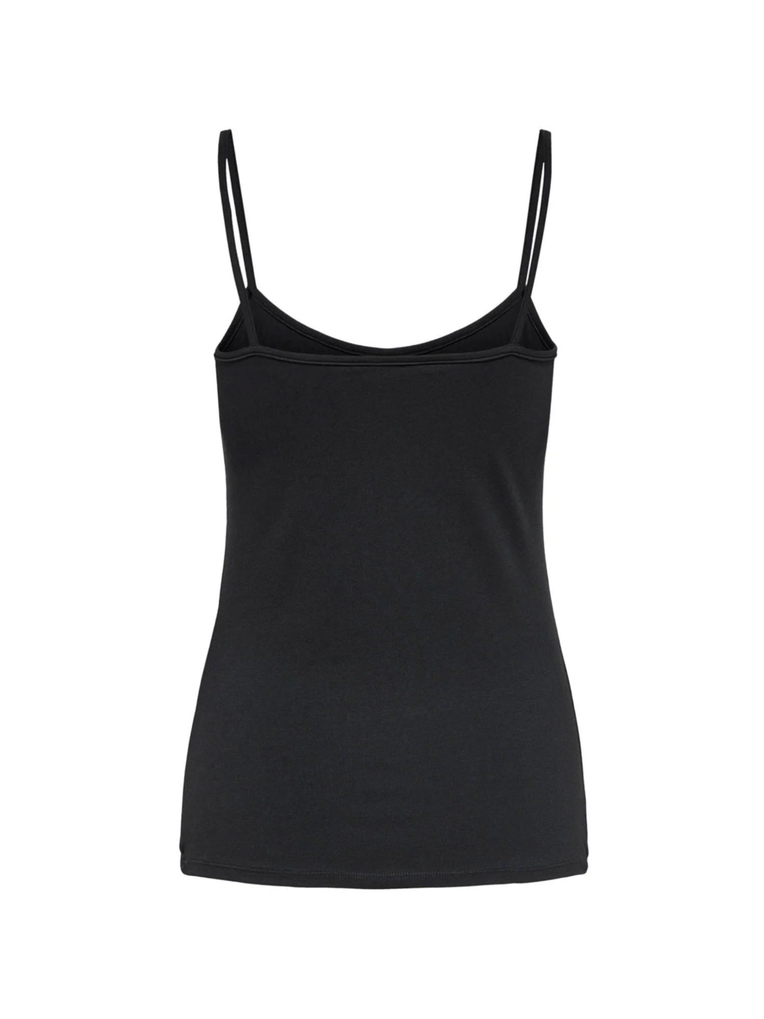 BLACK LYCRA JERSEY TANK TOP