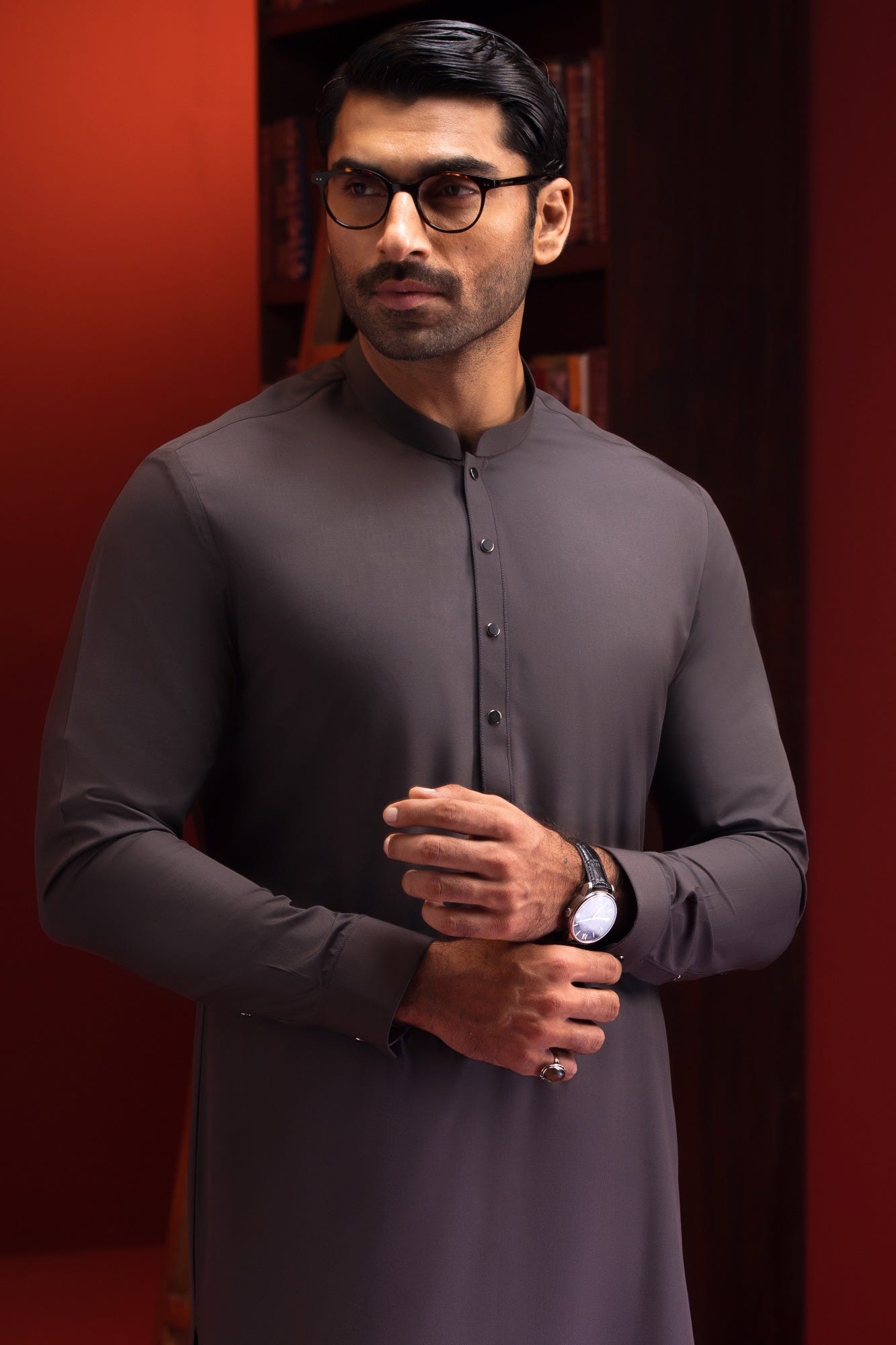 Brussels - Grey Blended Kameez Shalwar