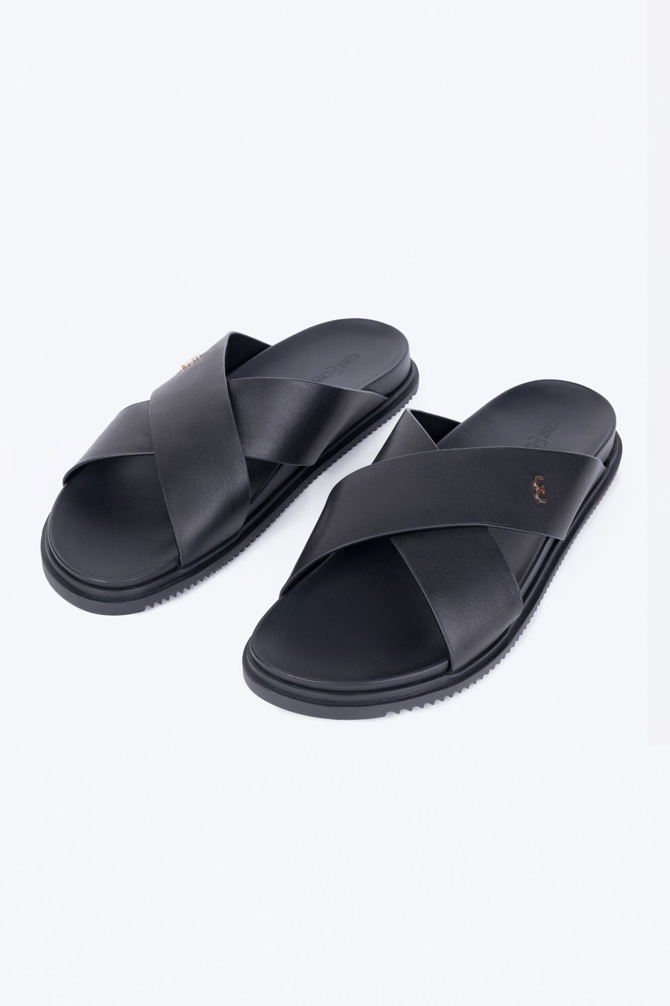 BOGA SLIDES - BLACK SANDALS