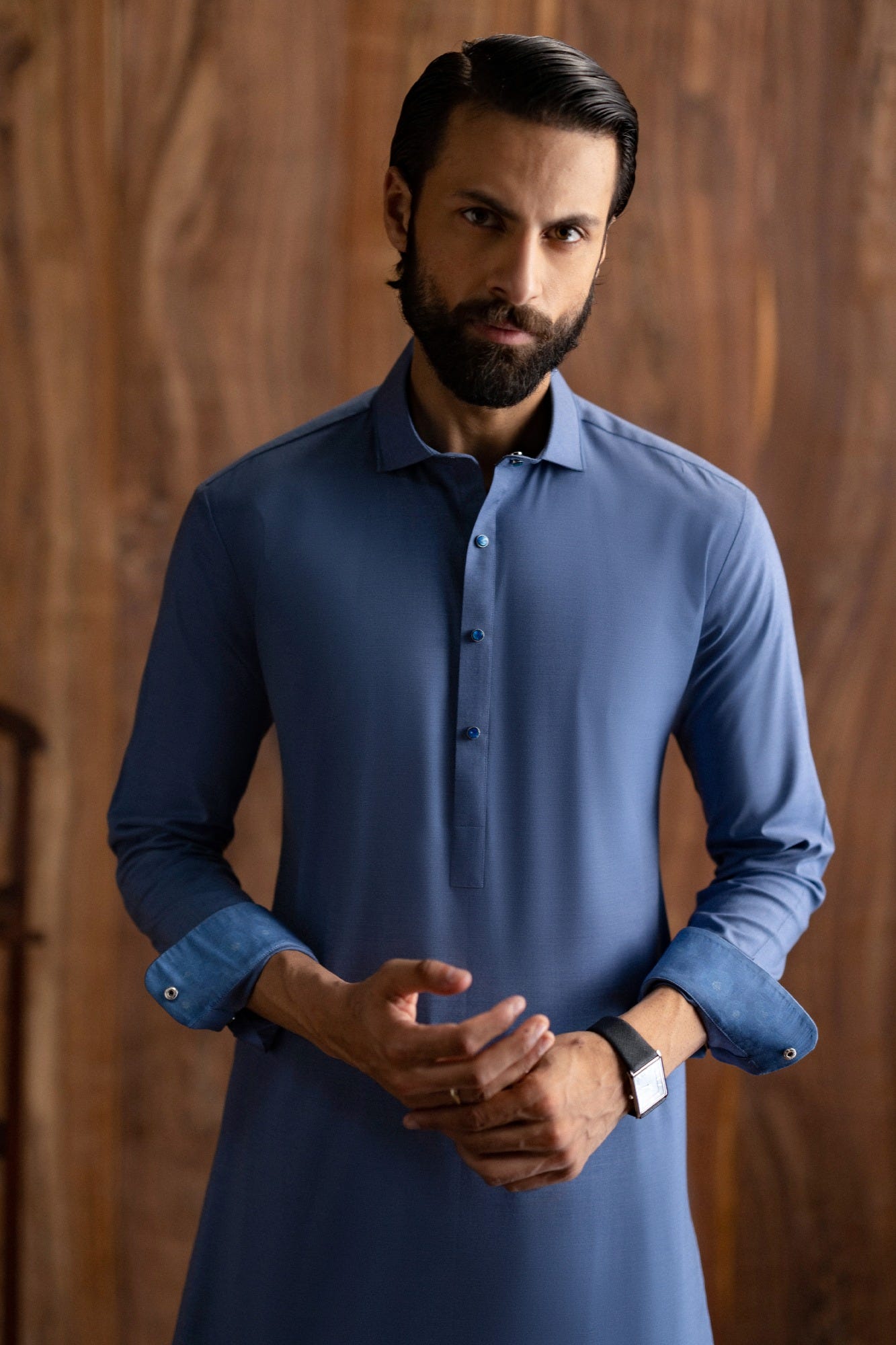 DURHAM - DENIM BLUE EXCLUSIVE KAMEEZ SHALWAR
