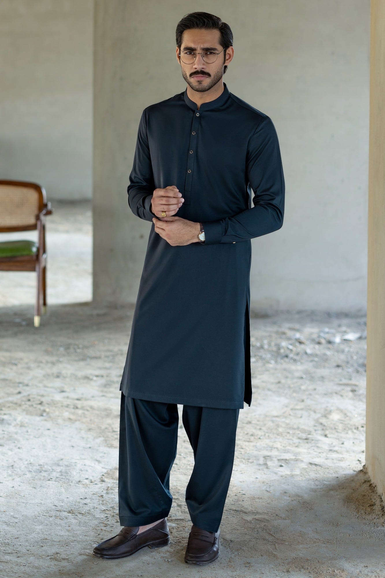 DAYTON - TEAL EXCLUSIVE KAMEEZ SHALWAR