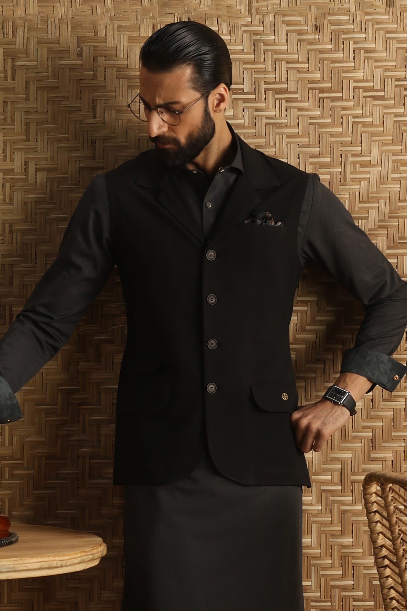 BROOKLYN VEST - BLACK WAISTCOAT