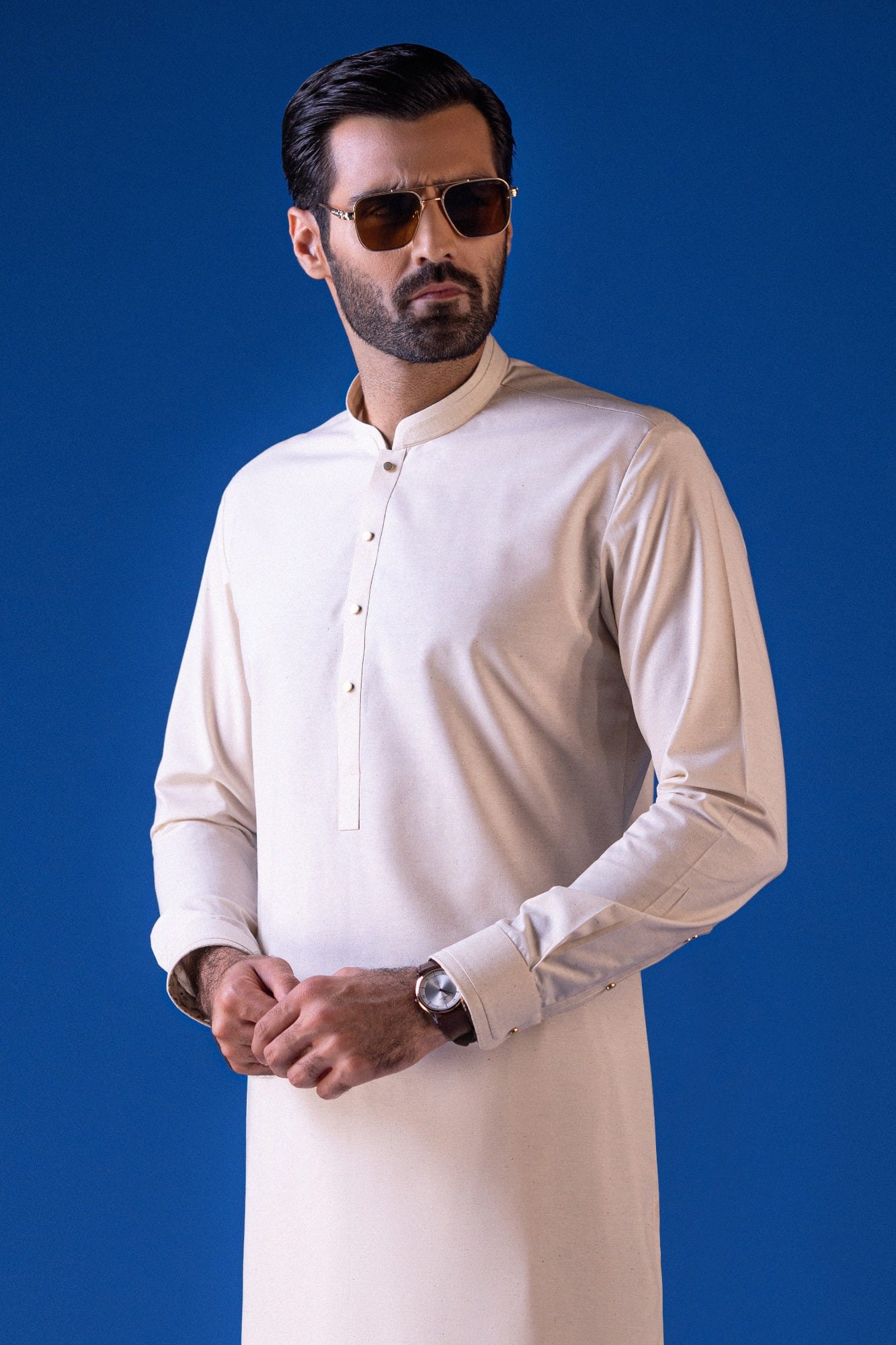 Dallas - Beige Cvc Kameez Shalwar