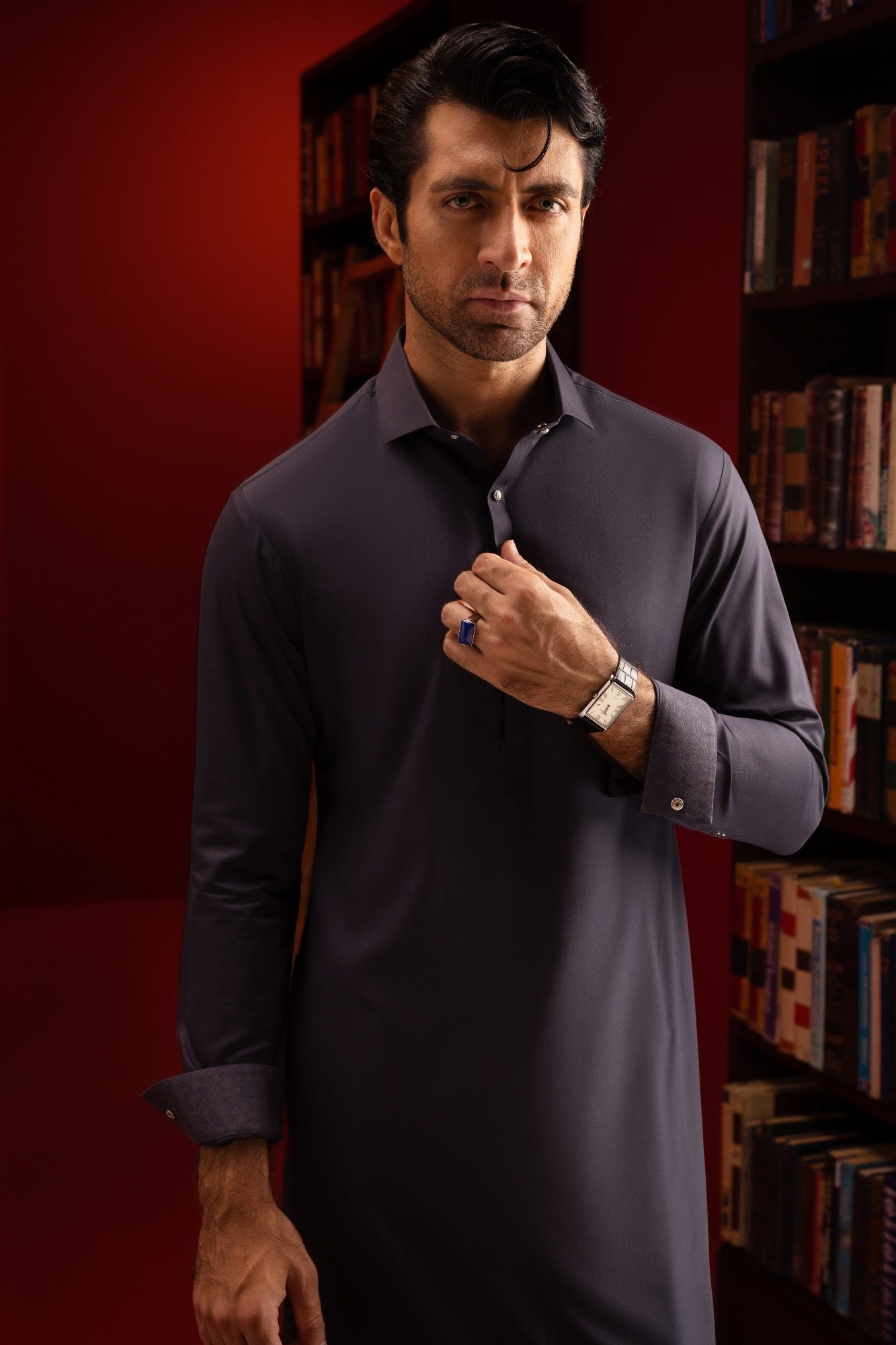 Florence - Grey Blended Kameez Shalwar