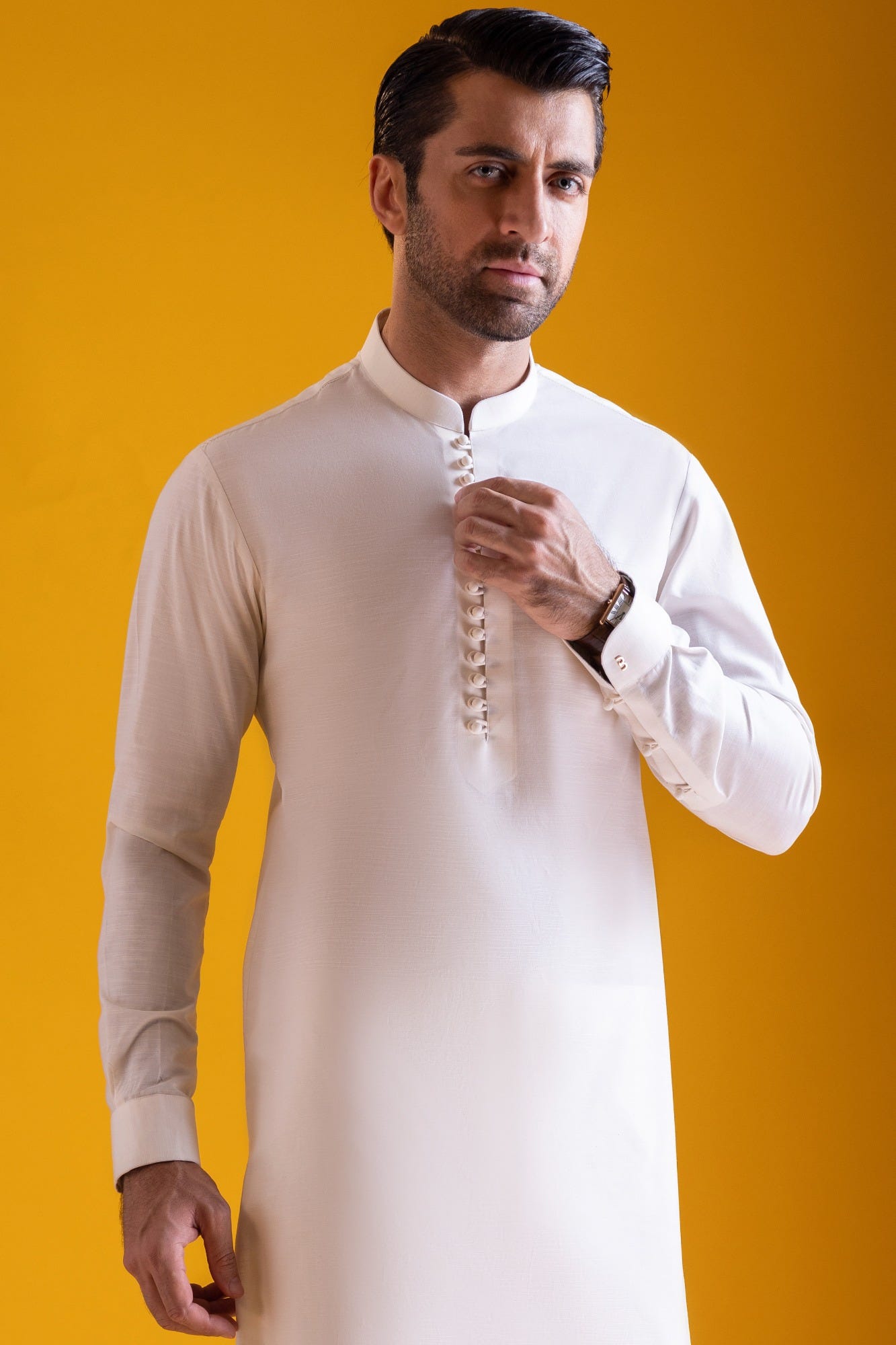 Denmark - Beige Cotton Kurta Trouser