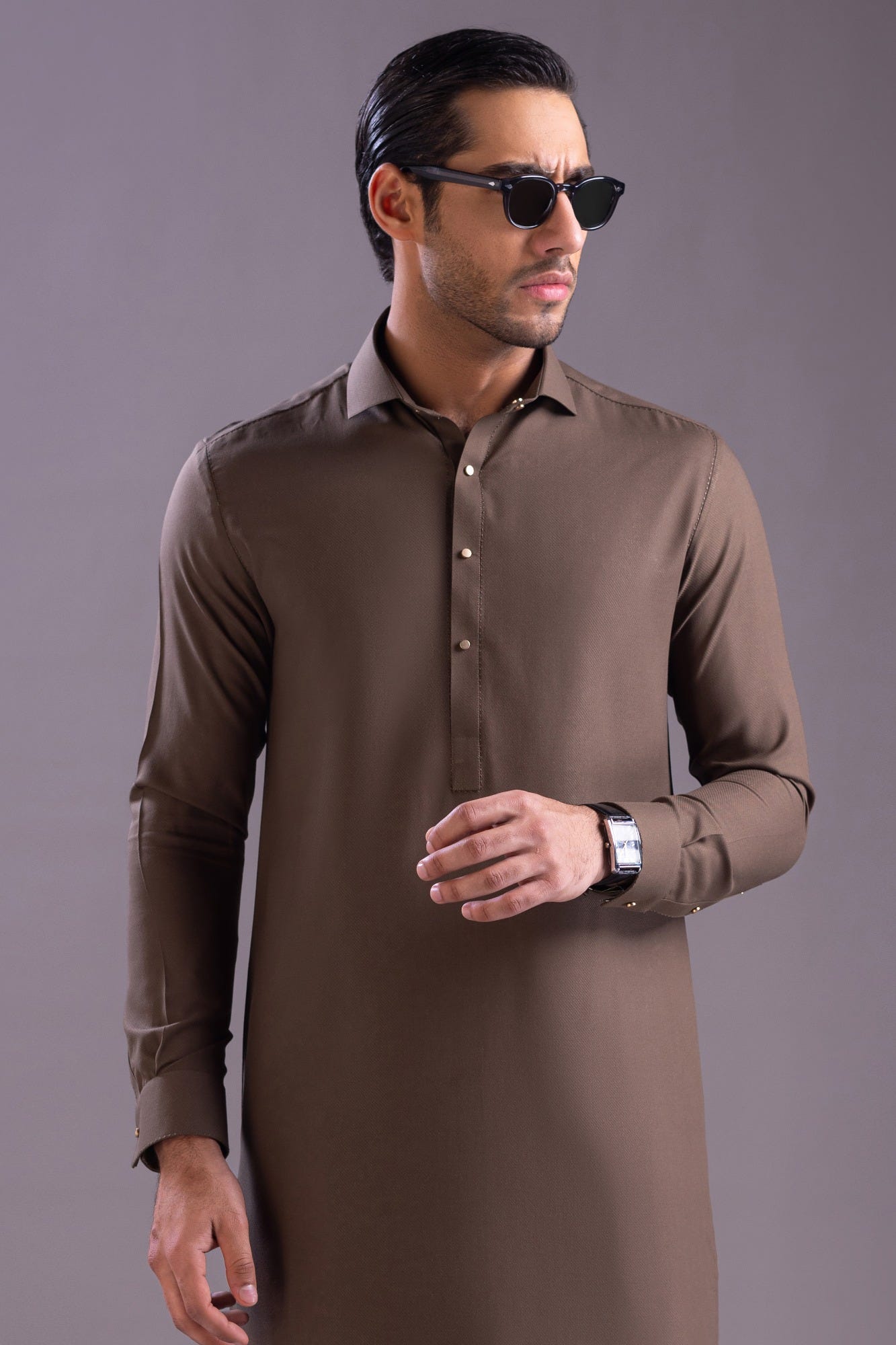Esperanza - Olive Blended Exclusive Kameez Shalwar