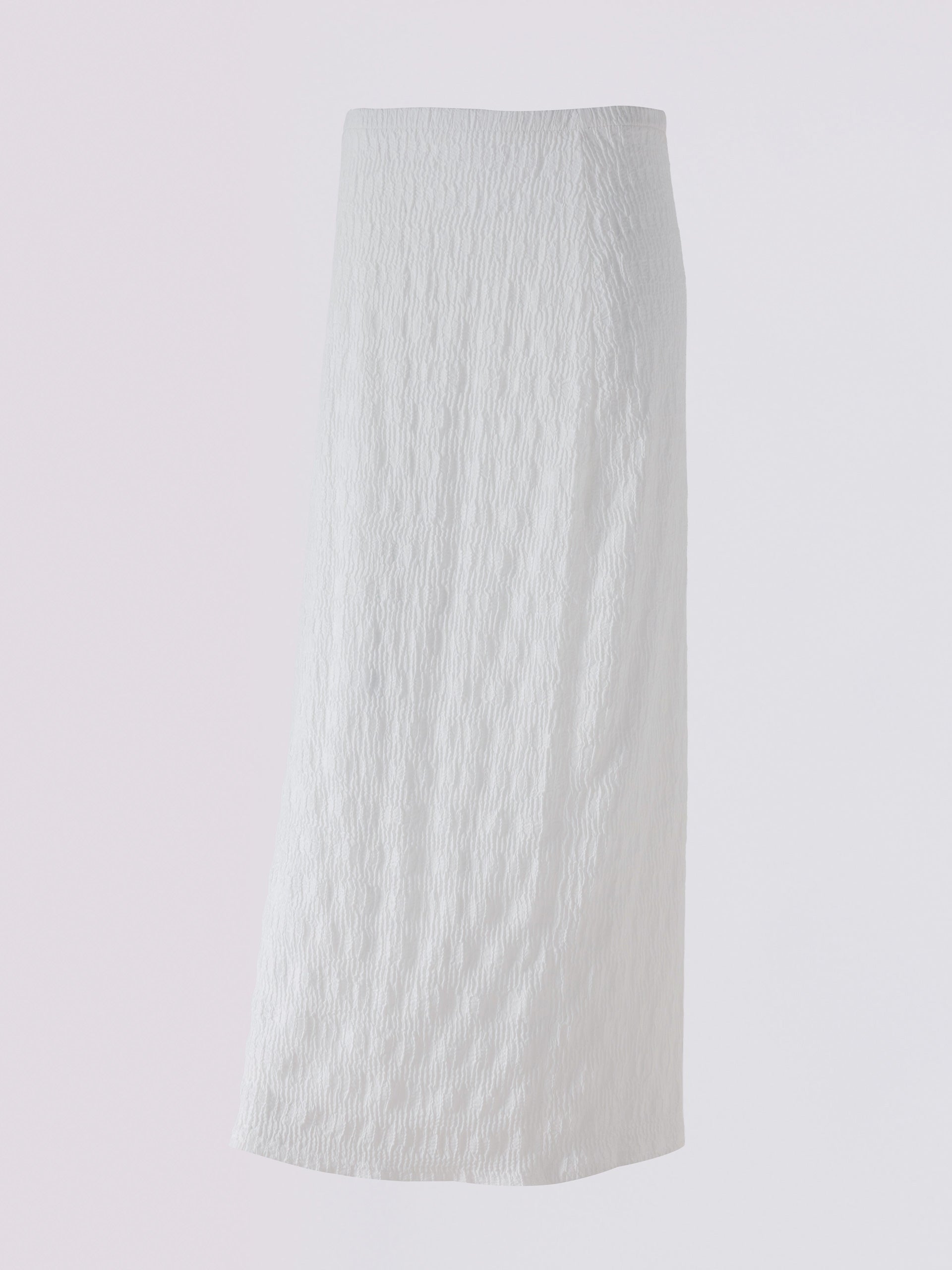 White Textured Skirt