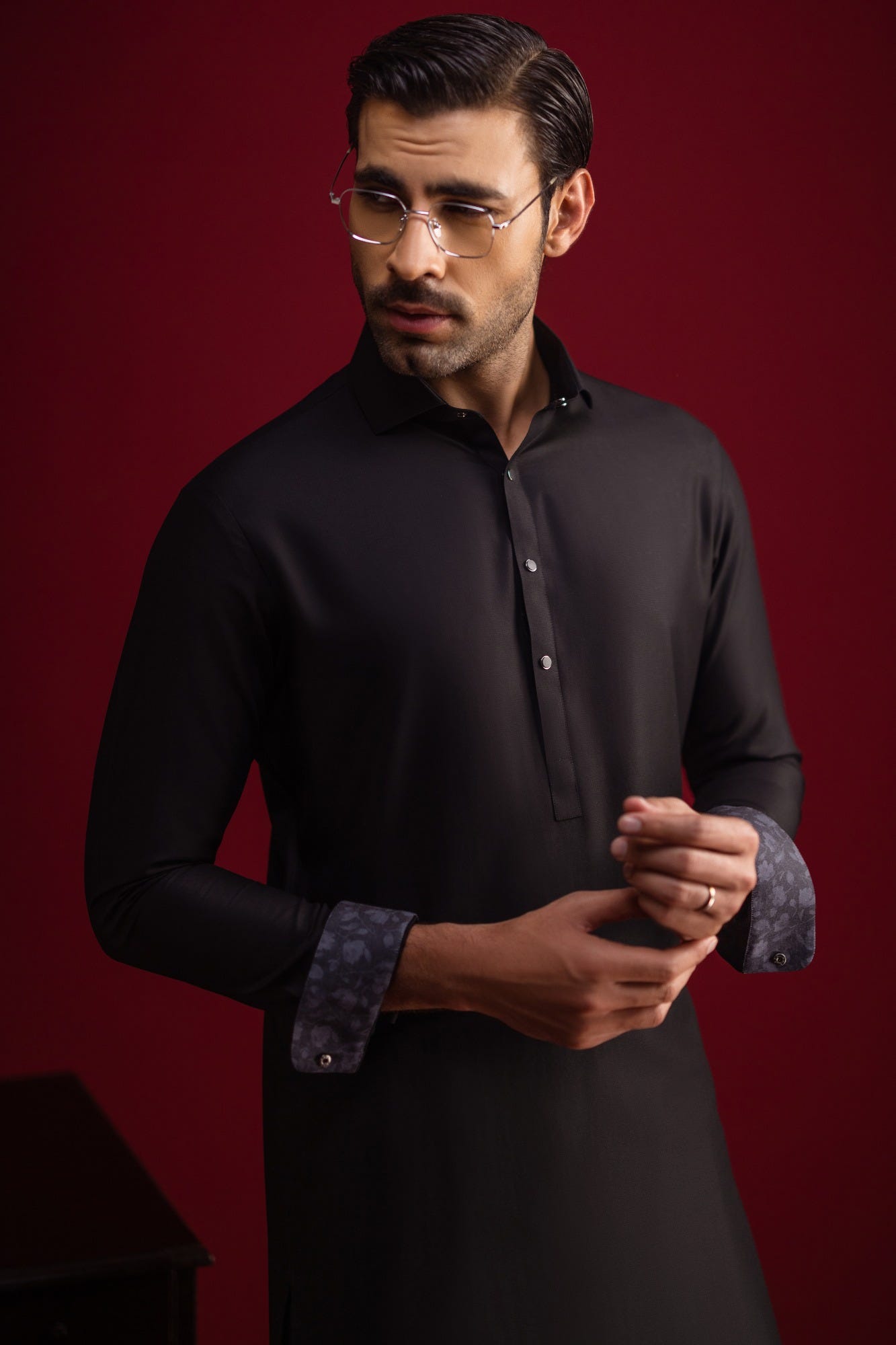 Jamaica - Black Blended Exclusive Kameez Shalwar