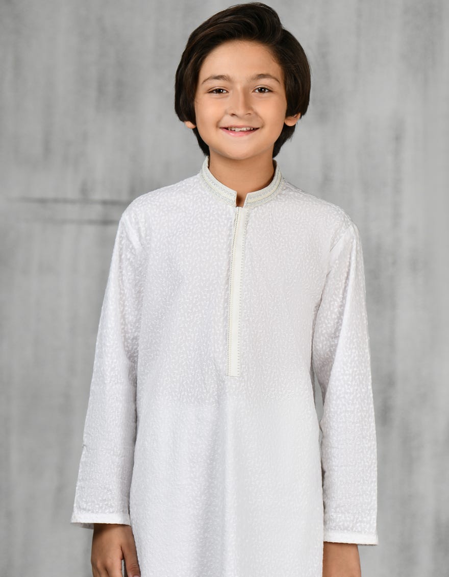 Off White Cotton Kurta