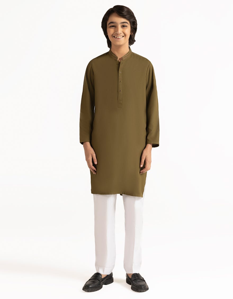 MEHNDI SEMI-FORMAL KURTA