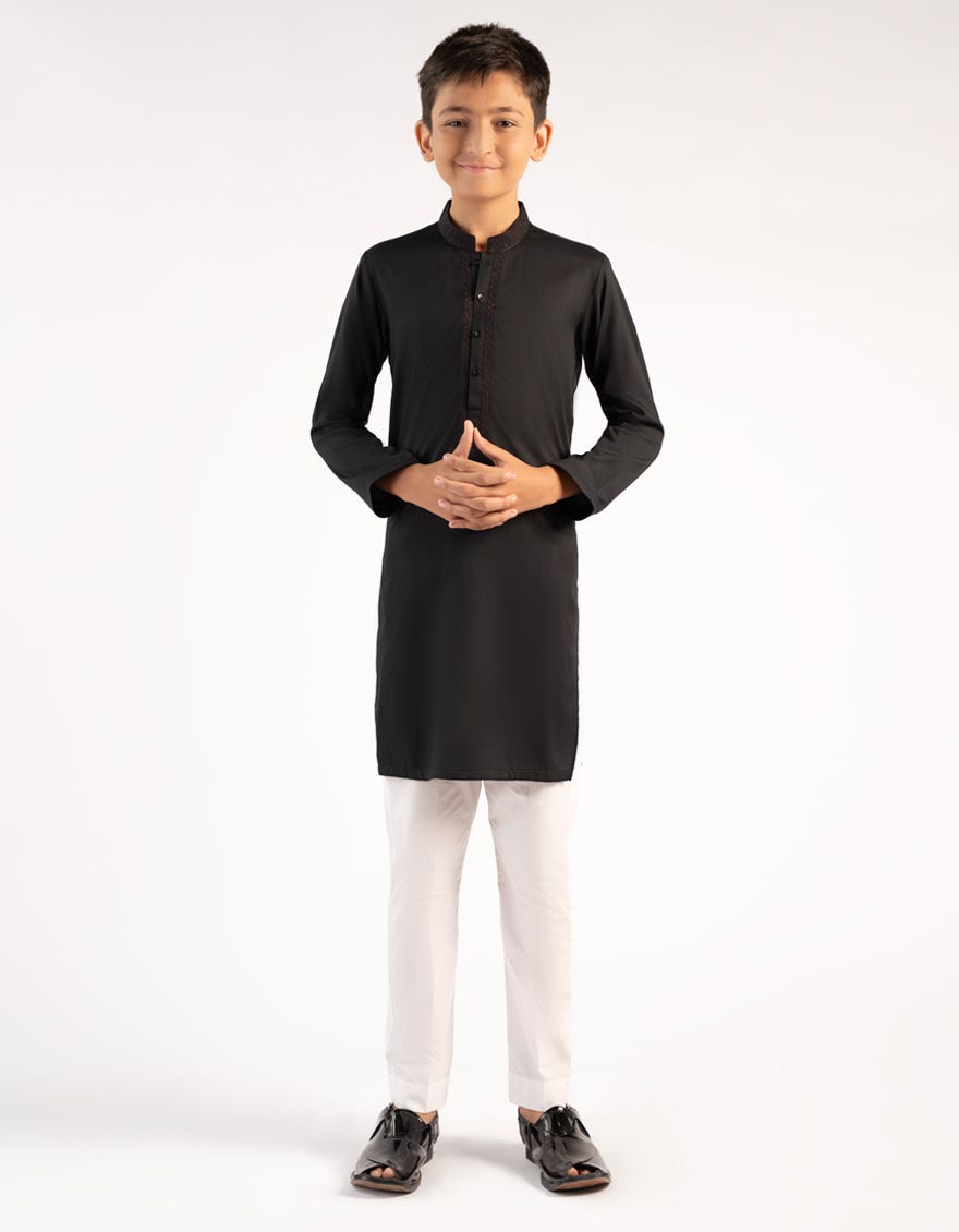 BLACK KURTA