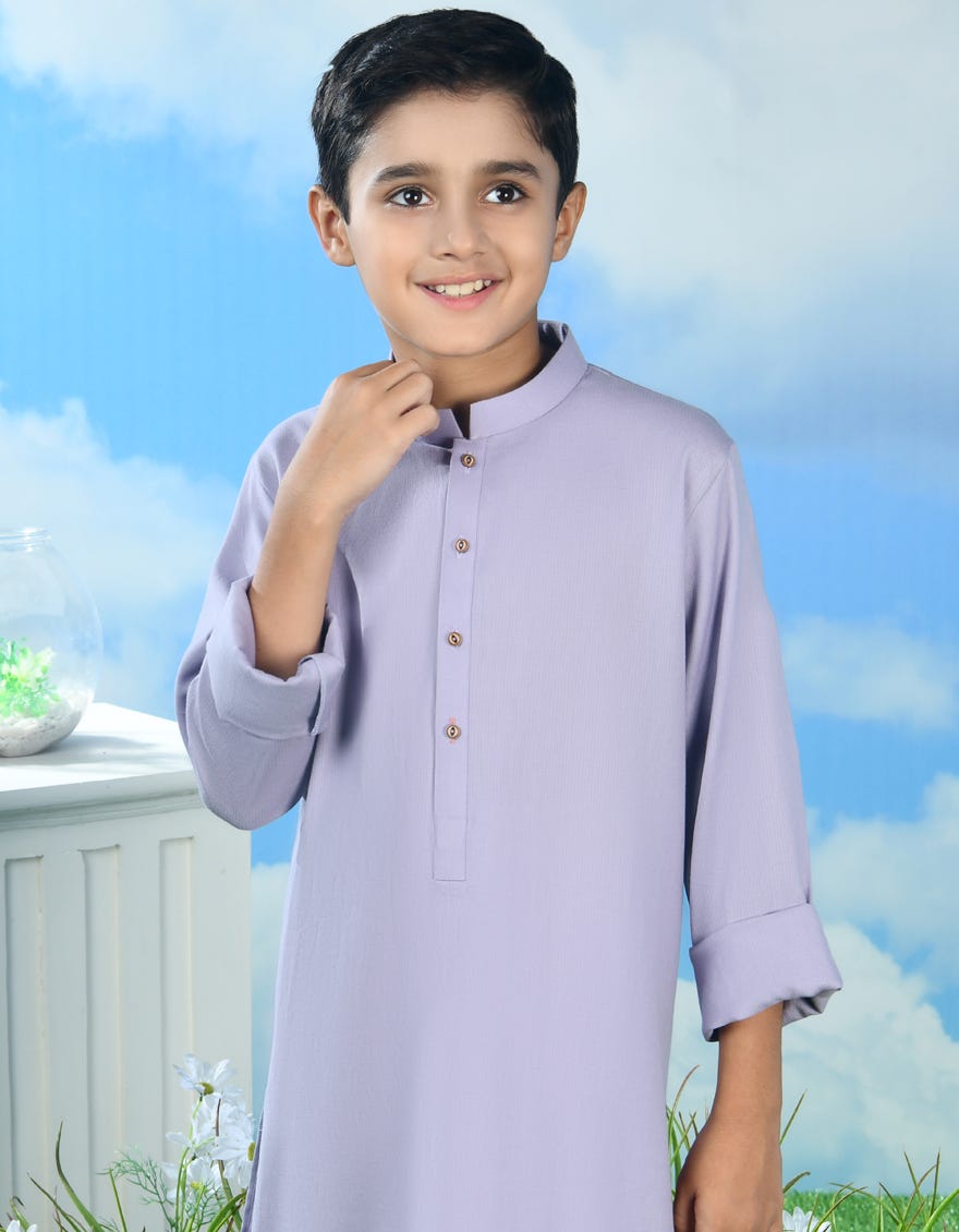 LILAC COTTON KURTA | JCK-S-39018