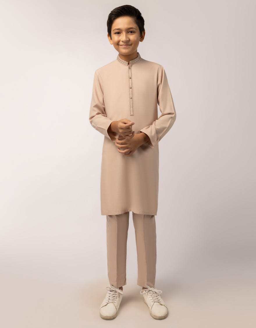 PEACH KURTA TROUSERS