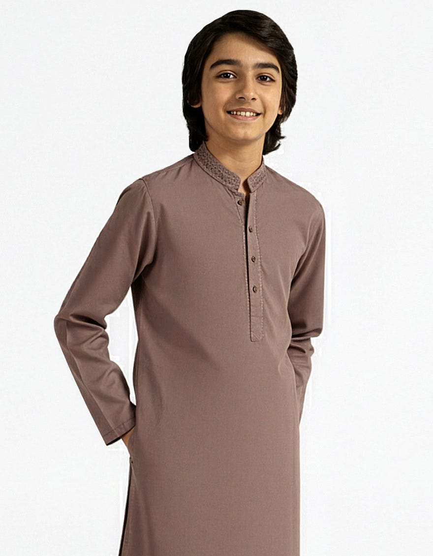 LIGHT PURPLE SEMI-FORMAL KURTA TROUSERS