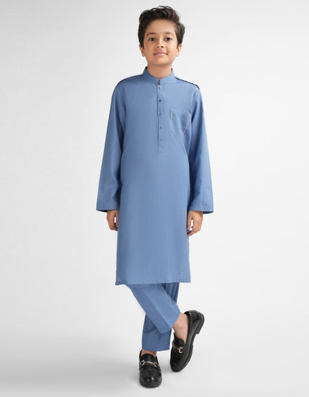 LIGHT BLUE CASUAL KURTA TROUSERS