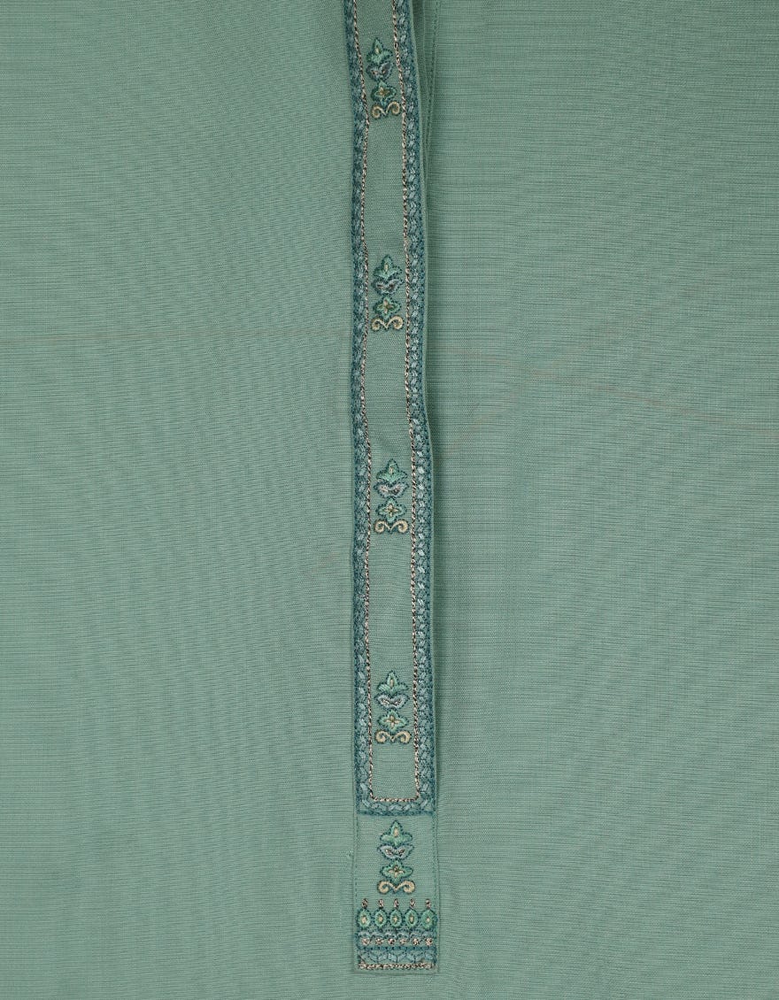 LIGHT GREEN SEMI-FORMAL KURTA TROUSER