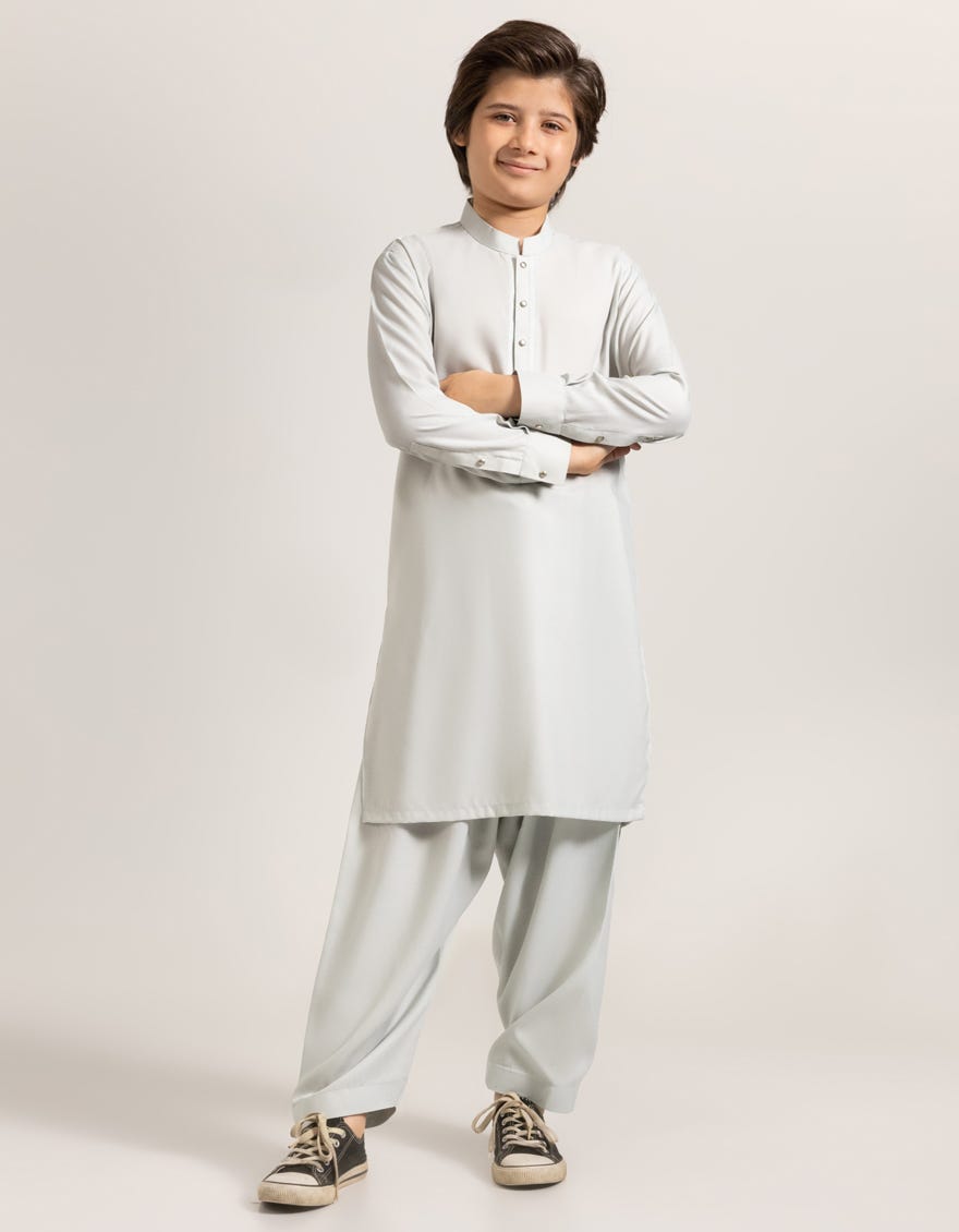 SMOKE BLENDED KAMEEZ SHALWAR