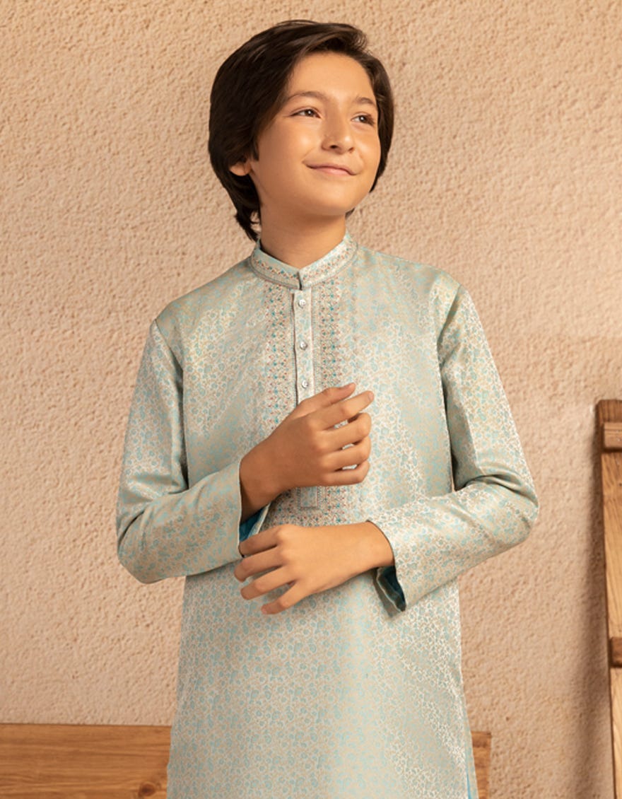 BLUE FORMAL KURTA