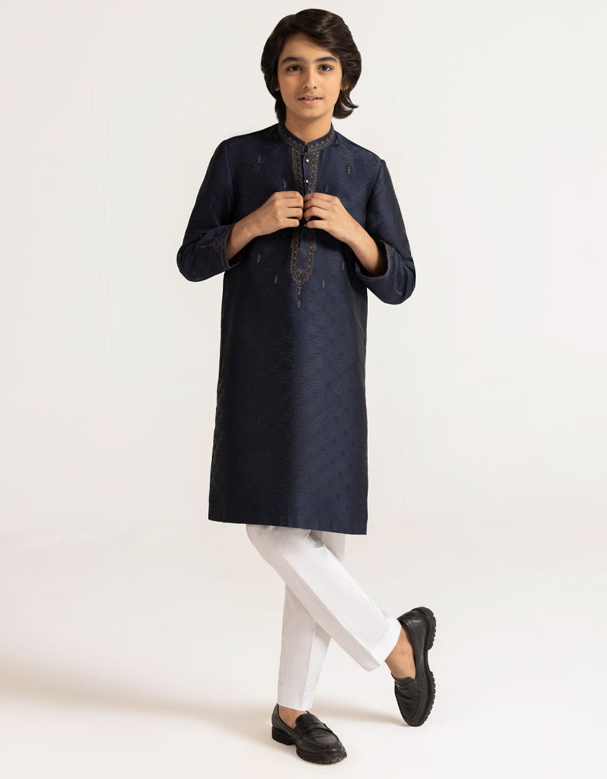 BLUE FORMAL KURTA