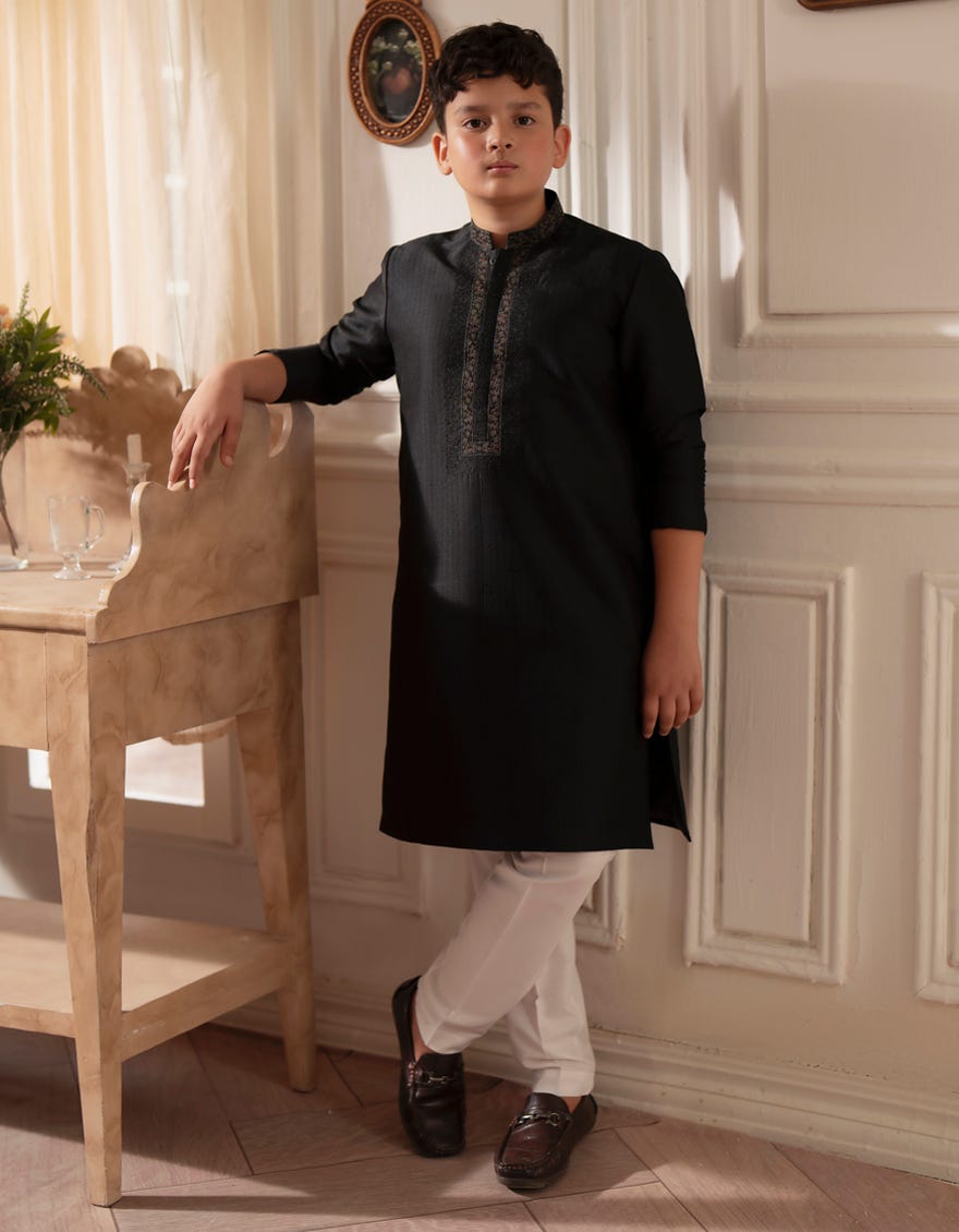 BLACK SPECIAL KURTA