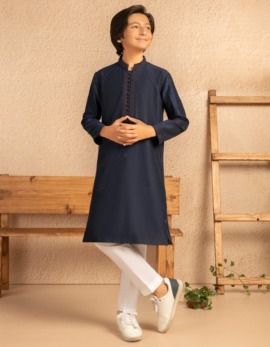 NAVY BLUE FORMAL KURTA