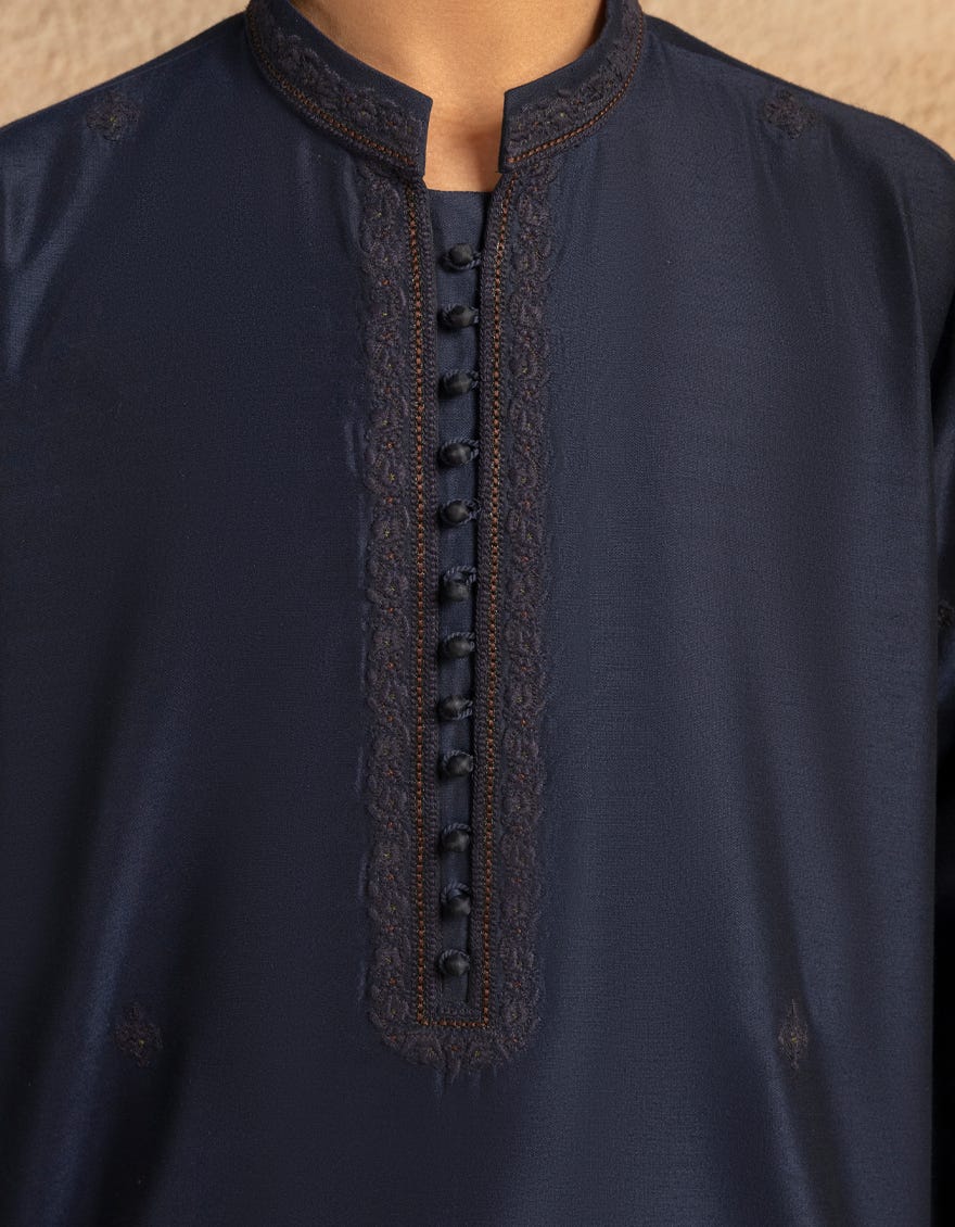 NAVY BLUE FORMAL KURTA