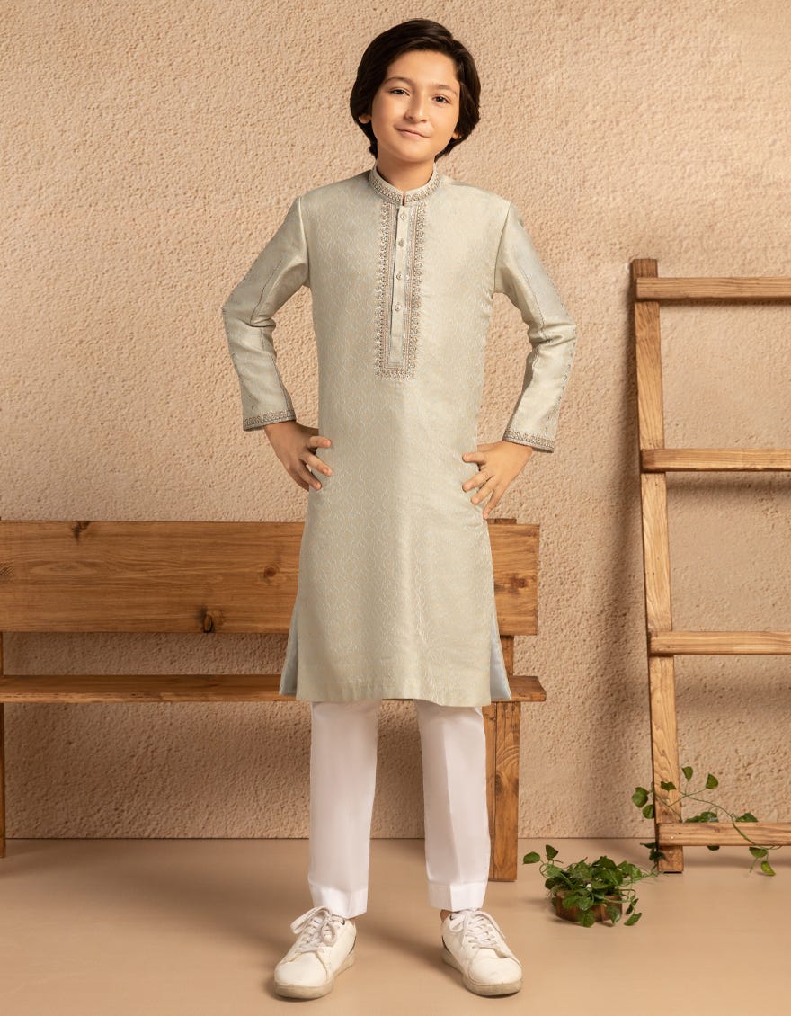 ICE BLUE FORMAL KURTA