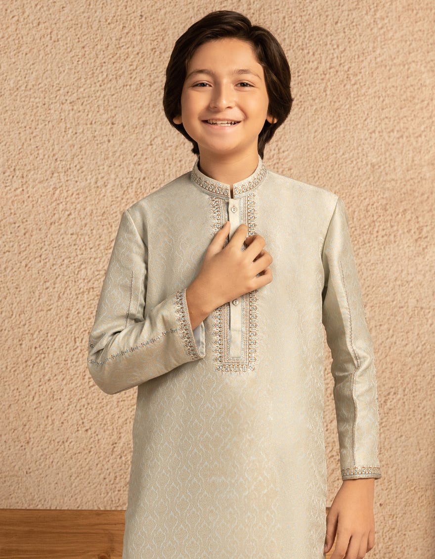 ICE BLUE FORMAL KURTA