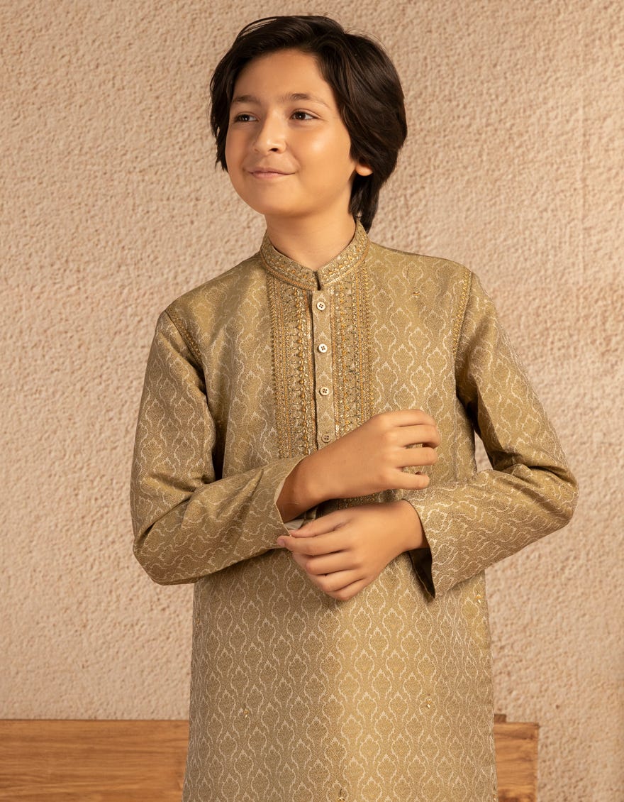 LIGHT GREEN FORMAL KURTA