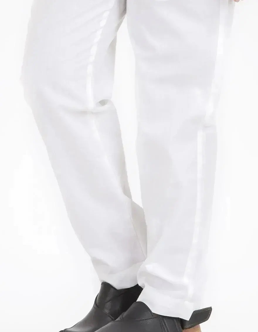 OFF WHITE COTTON PLAIN TROUSERS