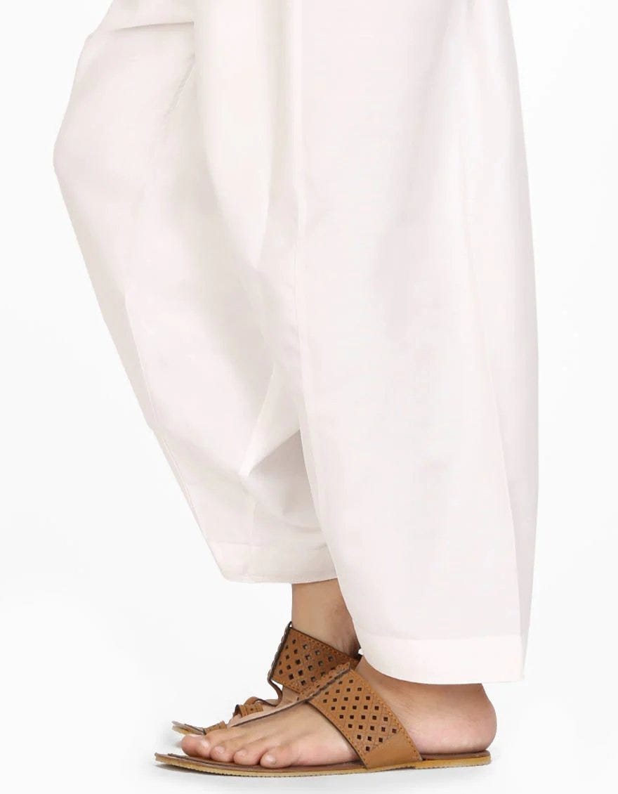 Off White Blended Shalwar | Jcs-102-R11