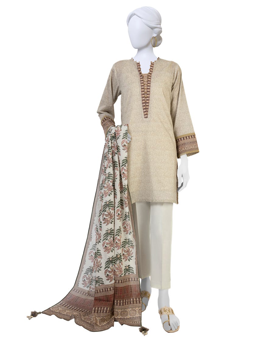 Multicolor Lawn Unstitched 2 Piece Dress | Jlawn-S-Jds-23-1095