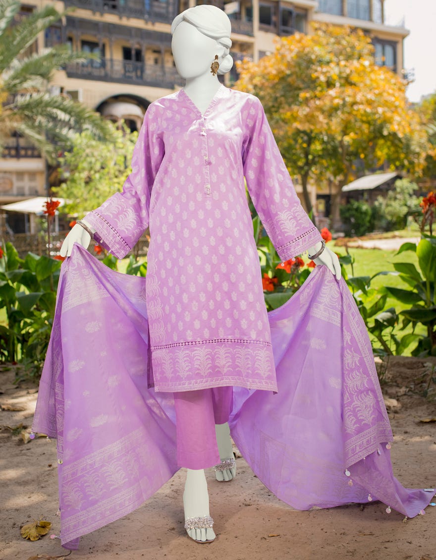 Lilac Lawn Unstitched 2 Piece Dress | Jlawn-S-Jds-23-1107