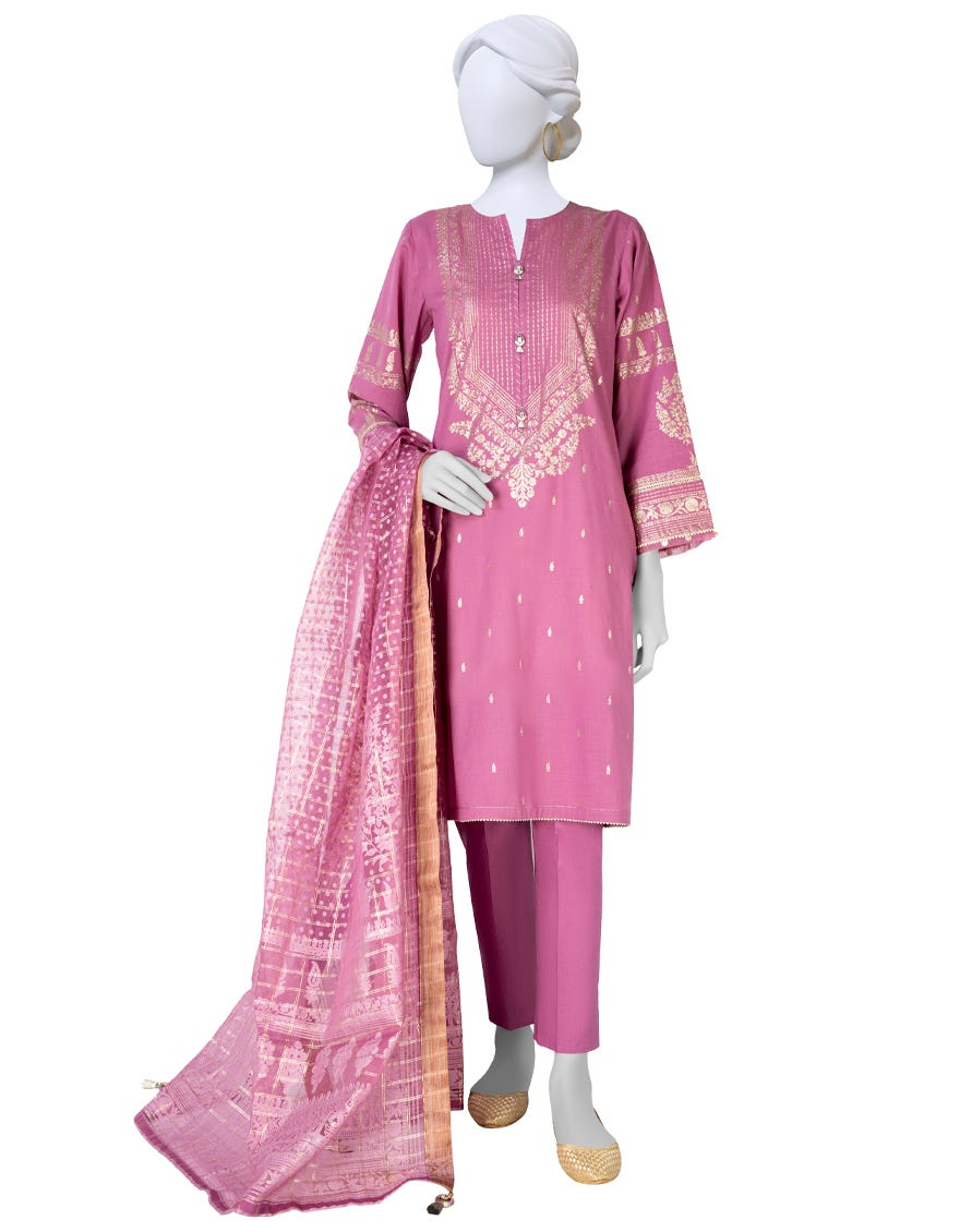 Pink Lawn Unstitched 2 Piece Dress | Jlawn-S-Jds-23-1121