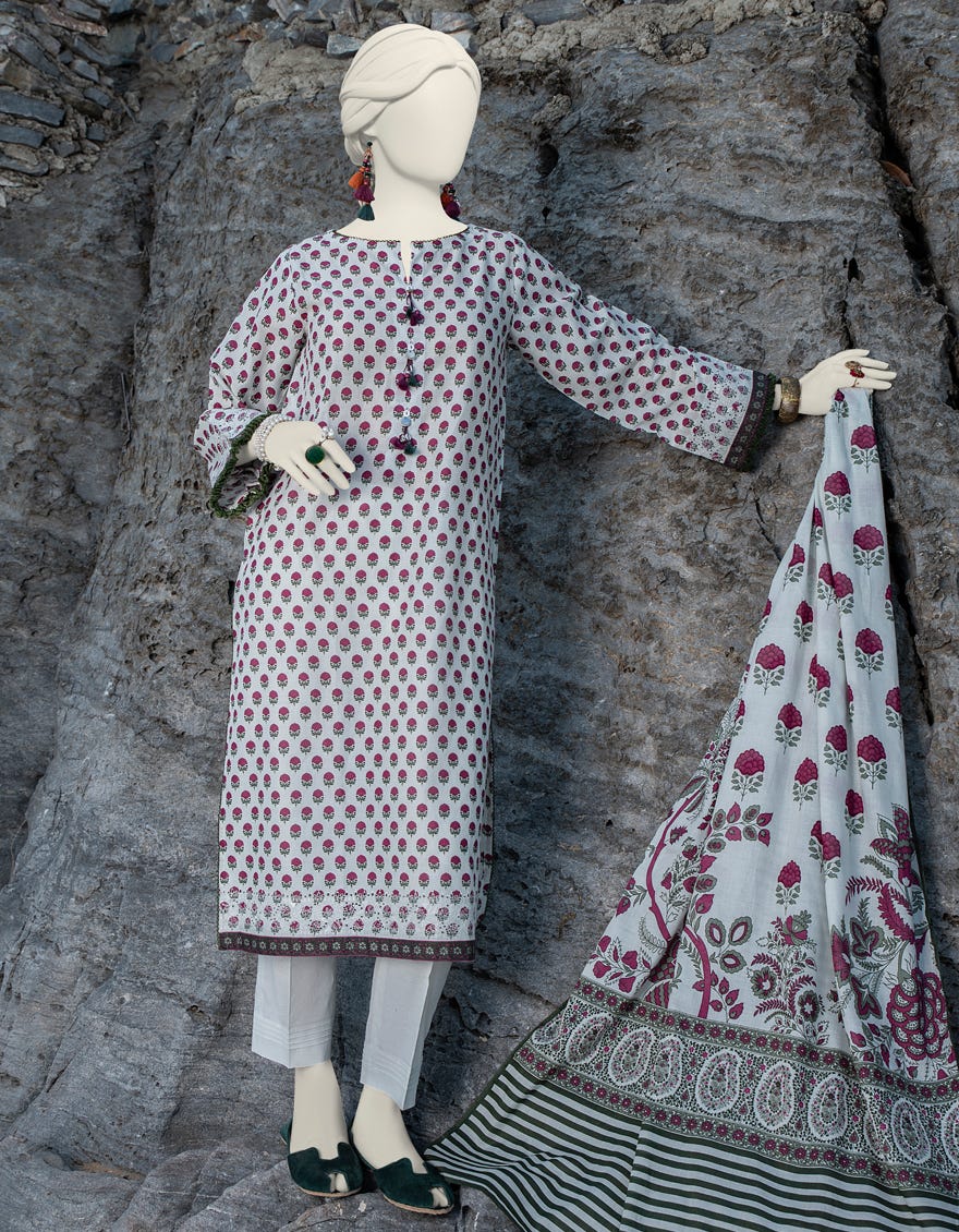 Multicolor Lawn Unstitched 2 Piece Dress | Jlawn-S-Jds-24-1011