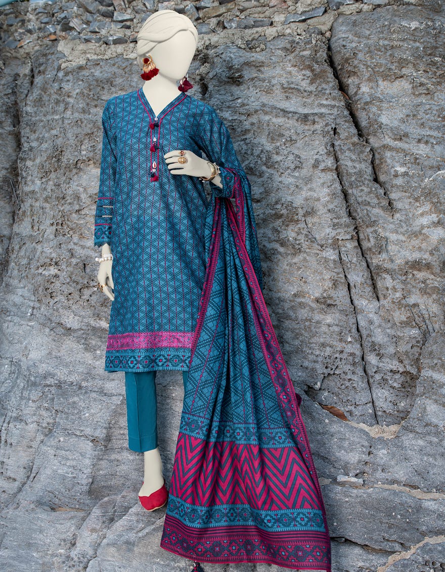 Green Lawn Unstitched 2 Piece Dress | Jlawn-S-Jds-24-1012