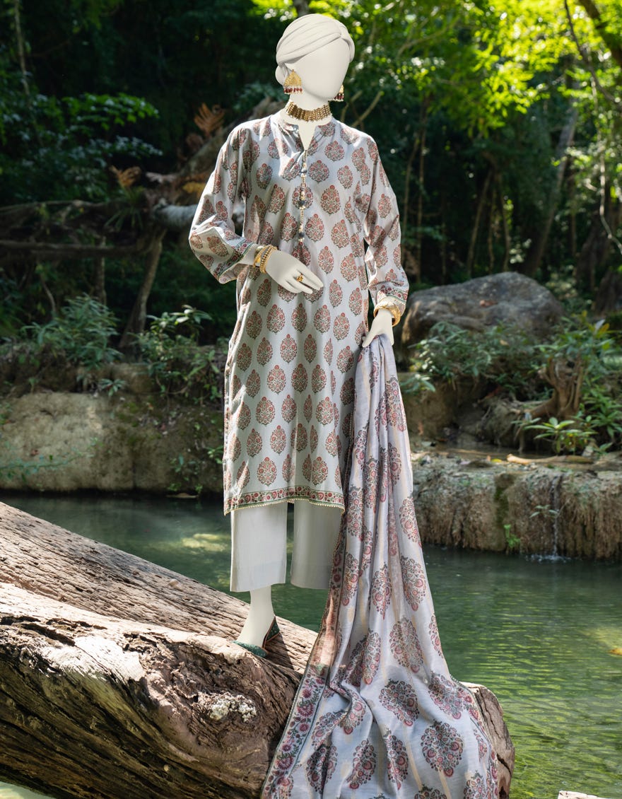 Grey Lawn Unstitched 2 Piece Dress | Jlawn-S-Jds-24-1024