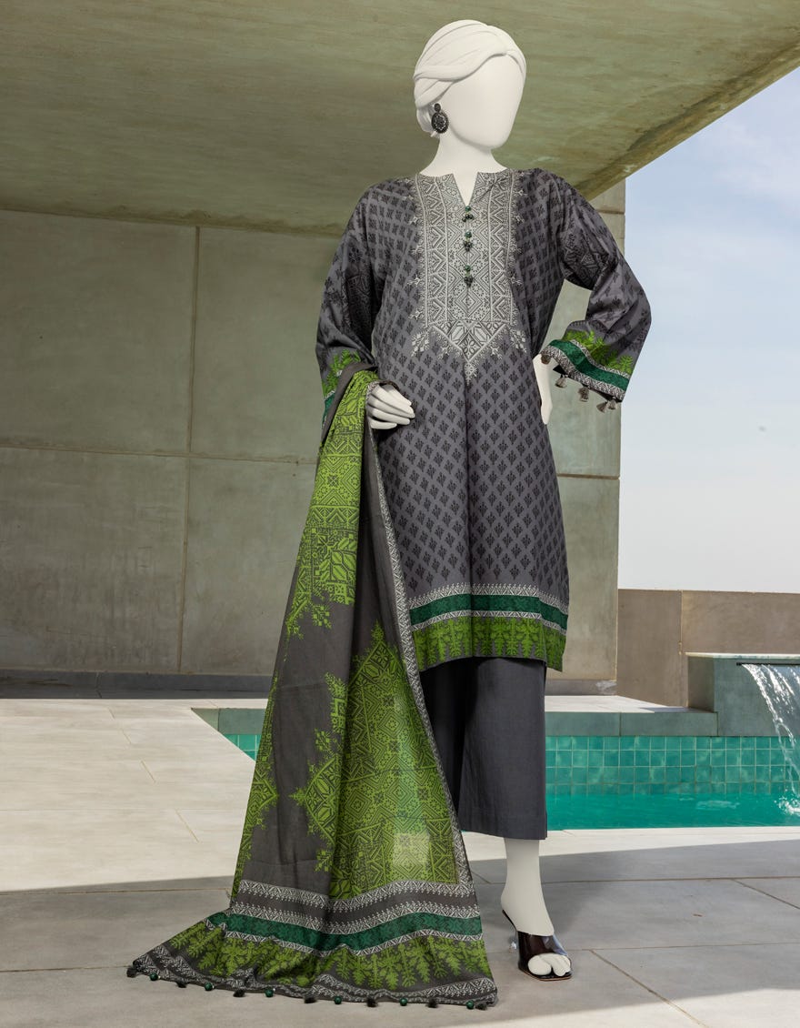 Grey Lawn Unstitched 2 Piece Dress | Jlawn-S-Jds-24-1032