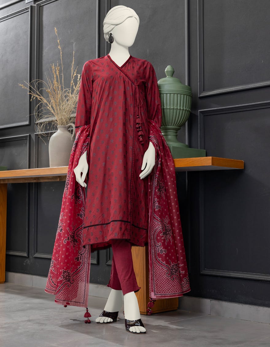 Multicolor Lawn Unstitched 2 Piece Dress | Jlawn-S-Jds-24-1040