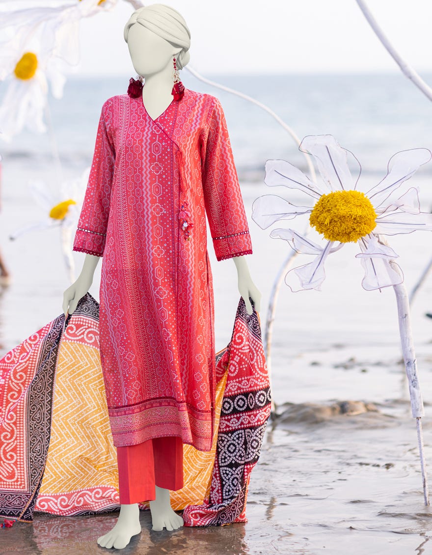 Multicolor Lawn Unstitched 2 Piece Dress | Jlawn-S-Jds-24-1043