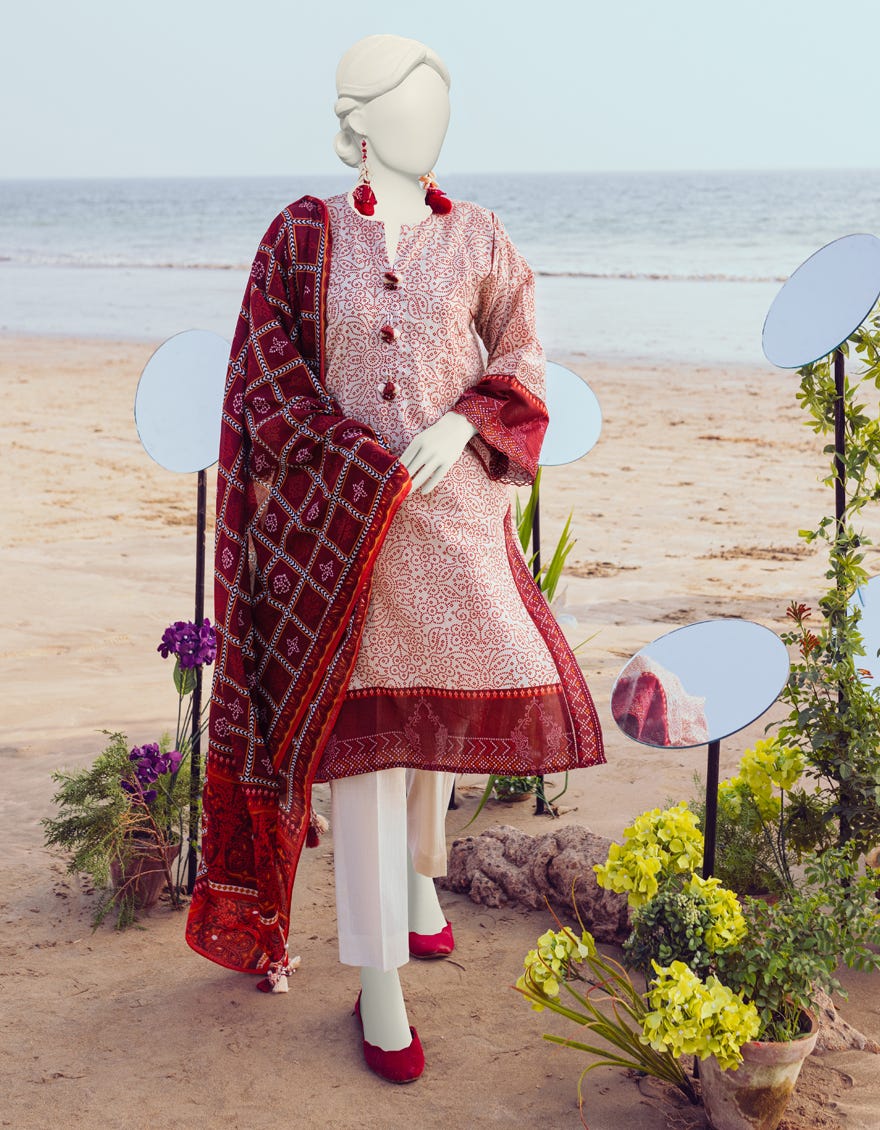 Multicolor Lawn Unstitched 2 Piece Dress | Jlawn-S-Jds-24-1045
