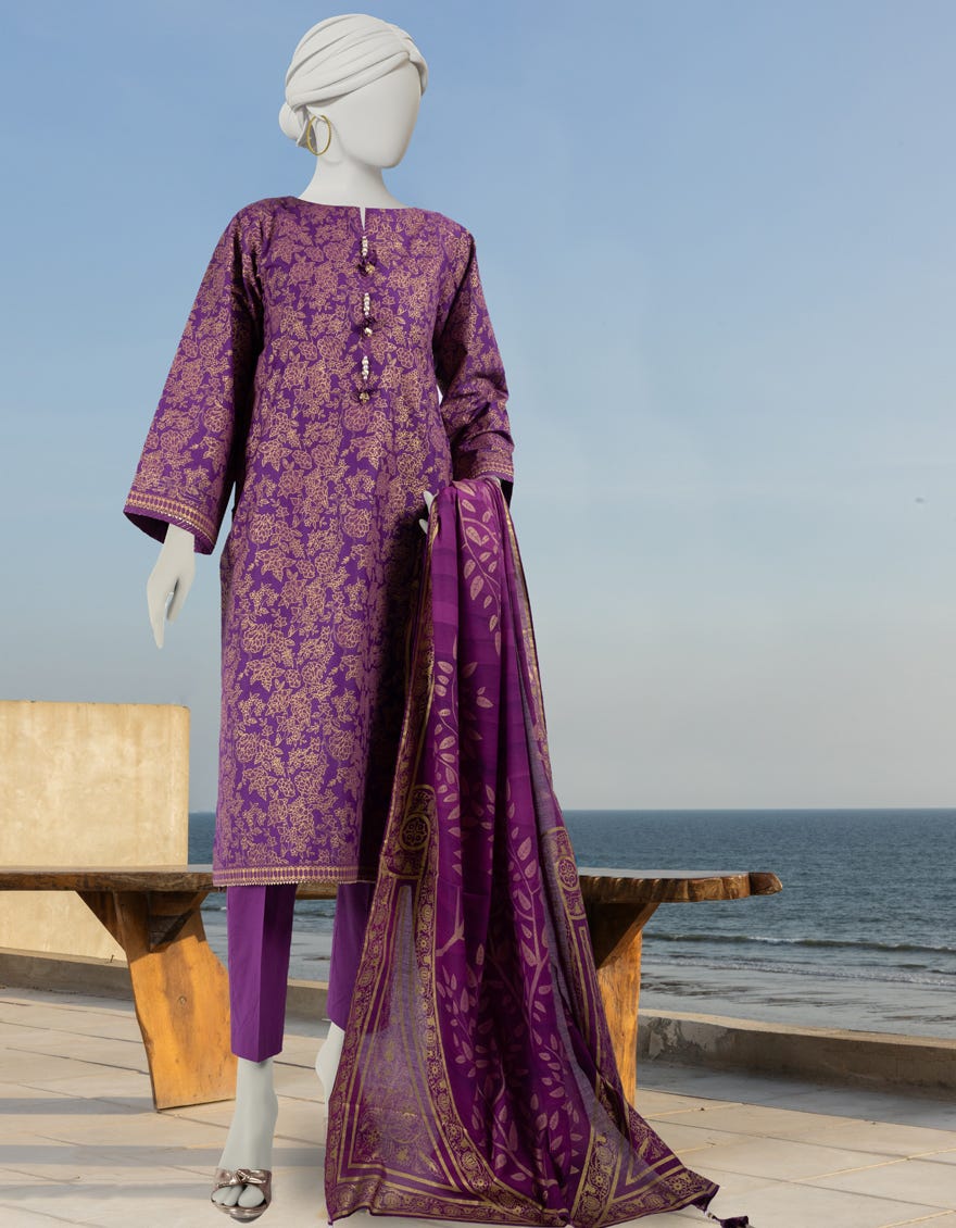 Multicolor Lawn Unstitched 2 Piece Dress | Jlawn-S-Jds-24-1049