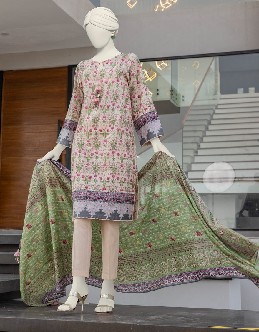 Multicolor Lawn Unstitched 2 Piece Dress | Jlawn-S-Jds-24-1061