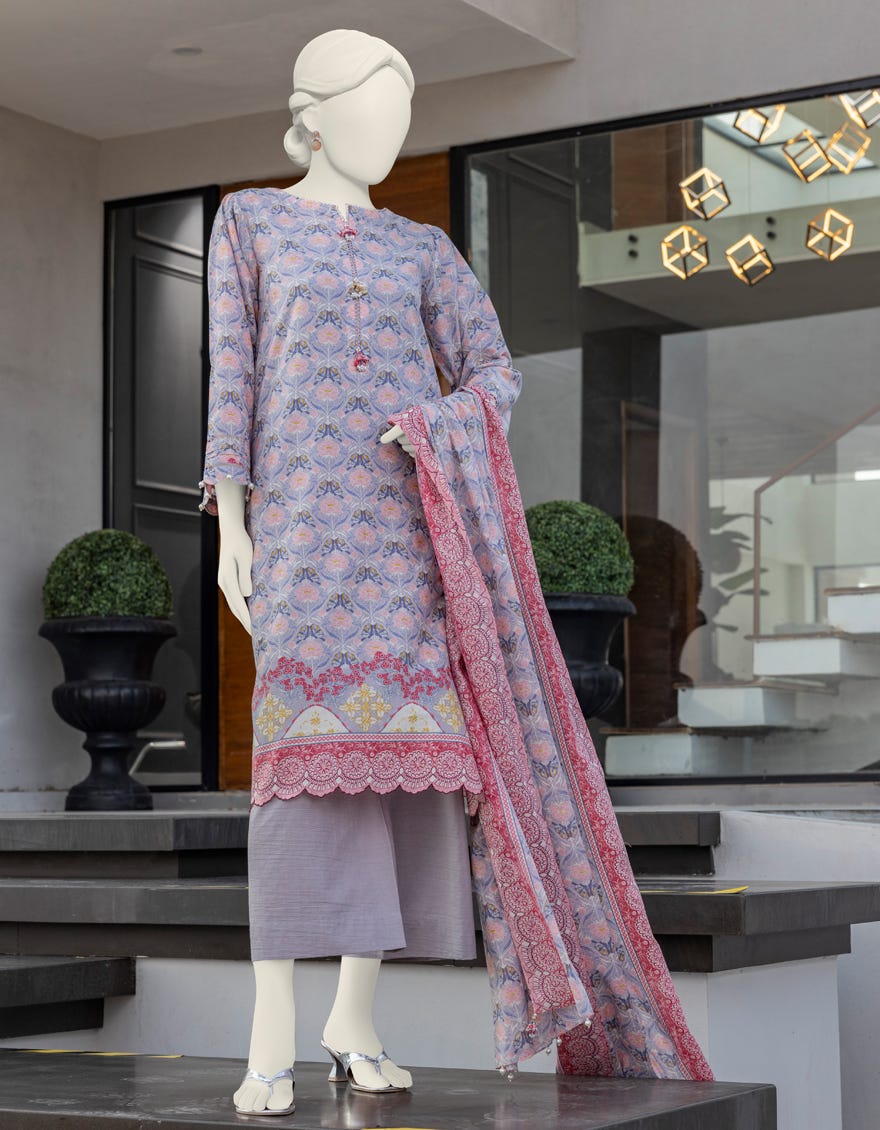Multicolor Lawn Unstitched 2 Piece Dress | Jlawn-S-Jds-24-1062