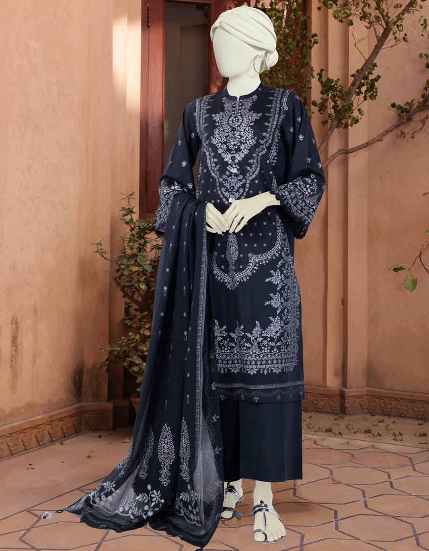 Multicolor Lawn Unstitched 2 Piece Dress | Jlawn-S-Jds-24-1140