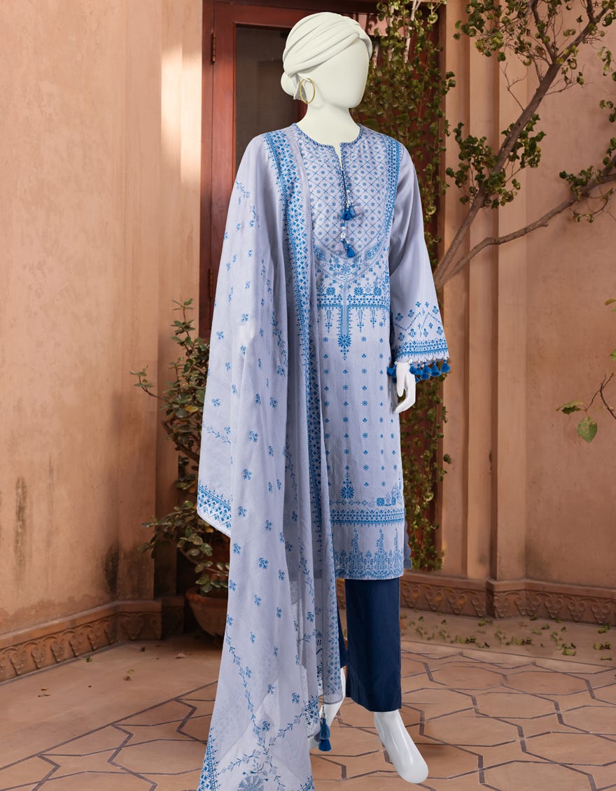 Multicolor Lawn Unstitched 2 Piece Dress | Jlawn-S-Jds-24-1141