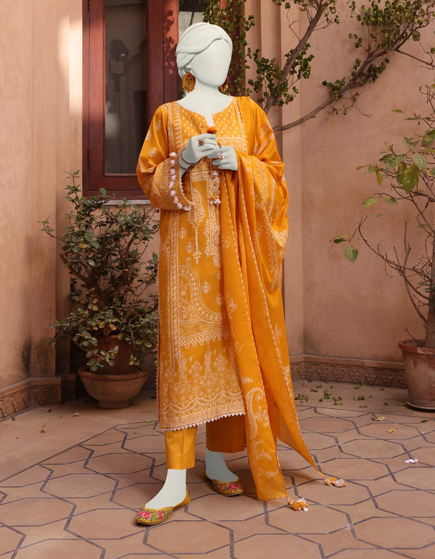 Multicolor Lawn Unstitched 2 Piece Dress | Jlawn-S-Jds-24-1143