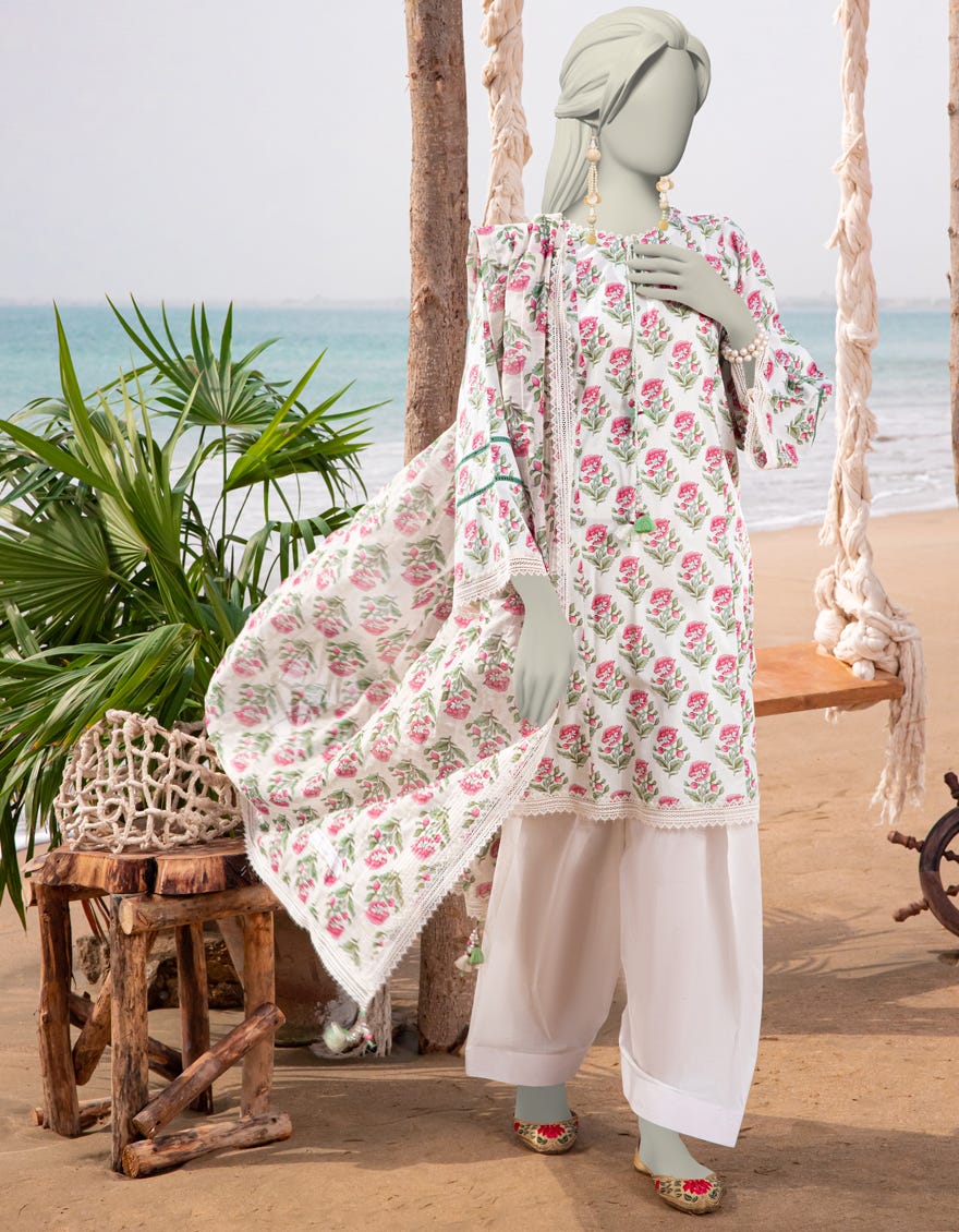 MULTICOLOR LAWN PRINTED UNSTITCHED 2PC | JLAWN-S-JDS-25-1034