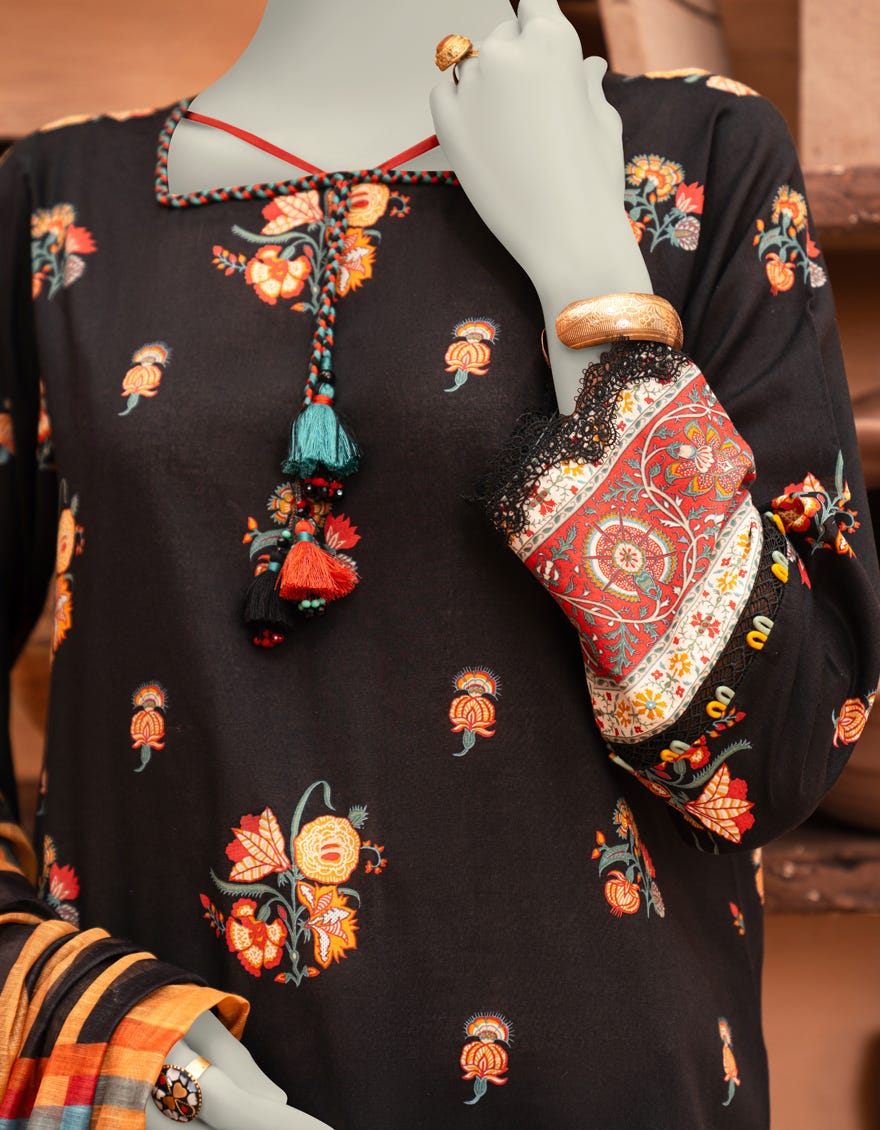 MULTICOLOR LAWN PRINTED UNSTITCHED 2PC